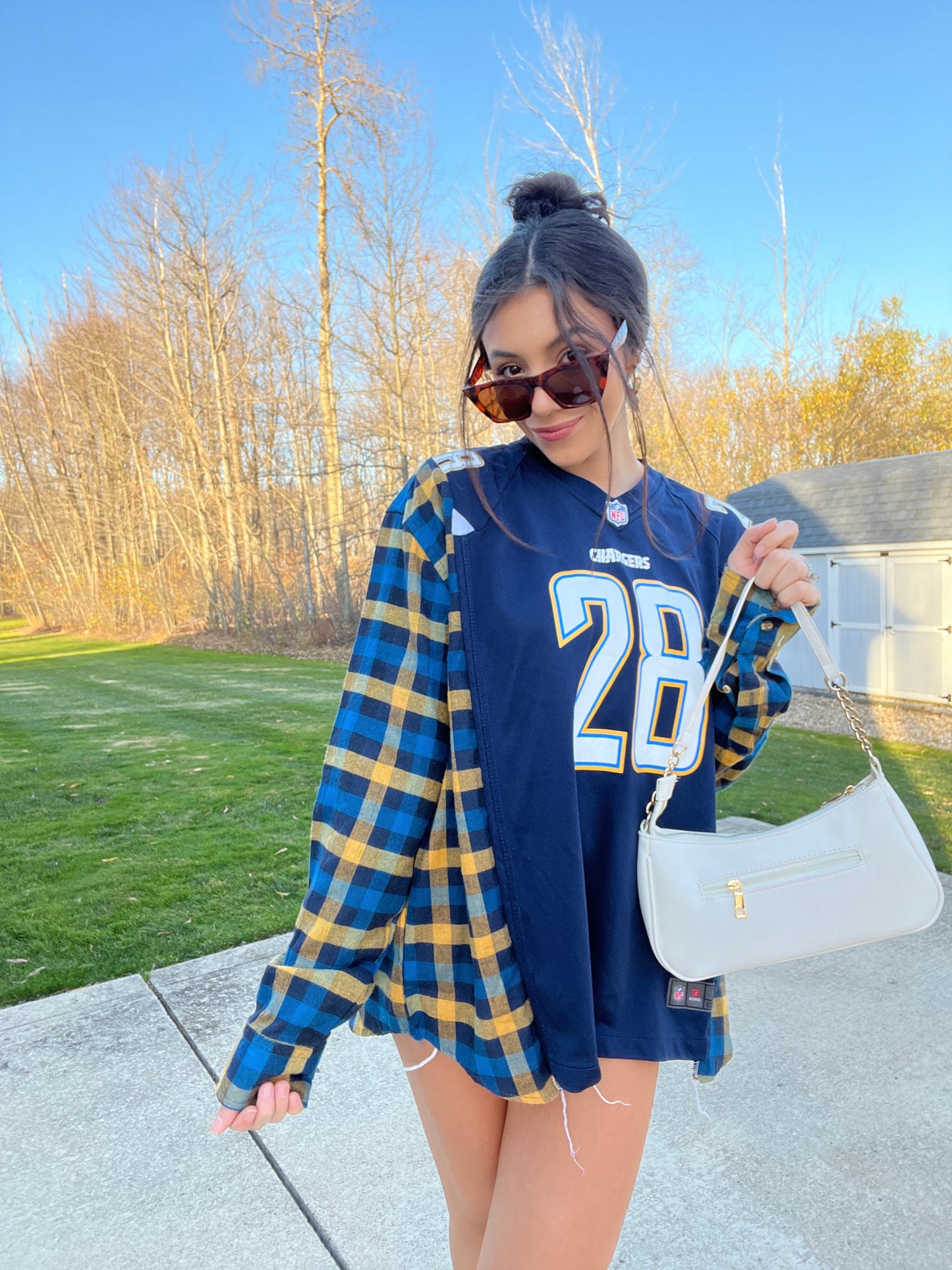 #28 GORDON CHARGERS JERSEY X FLANNEL