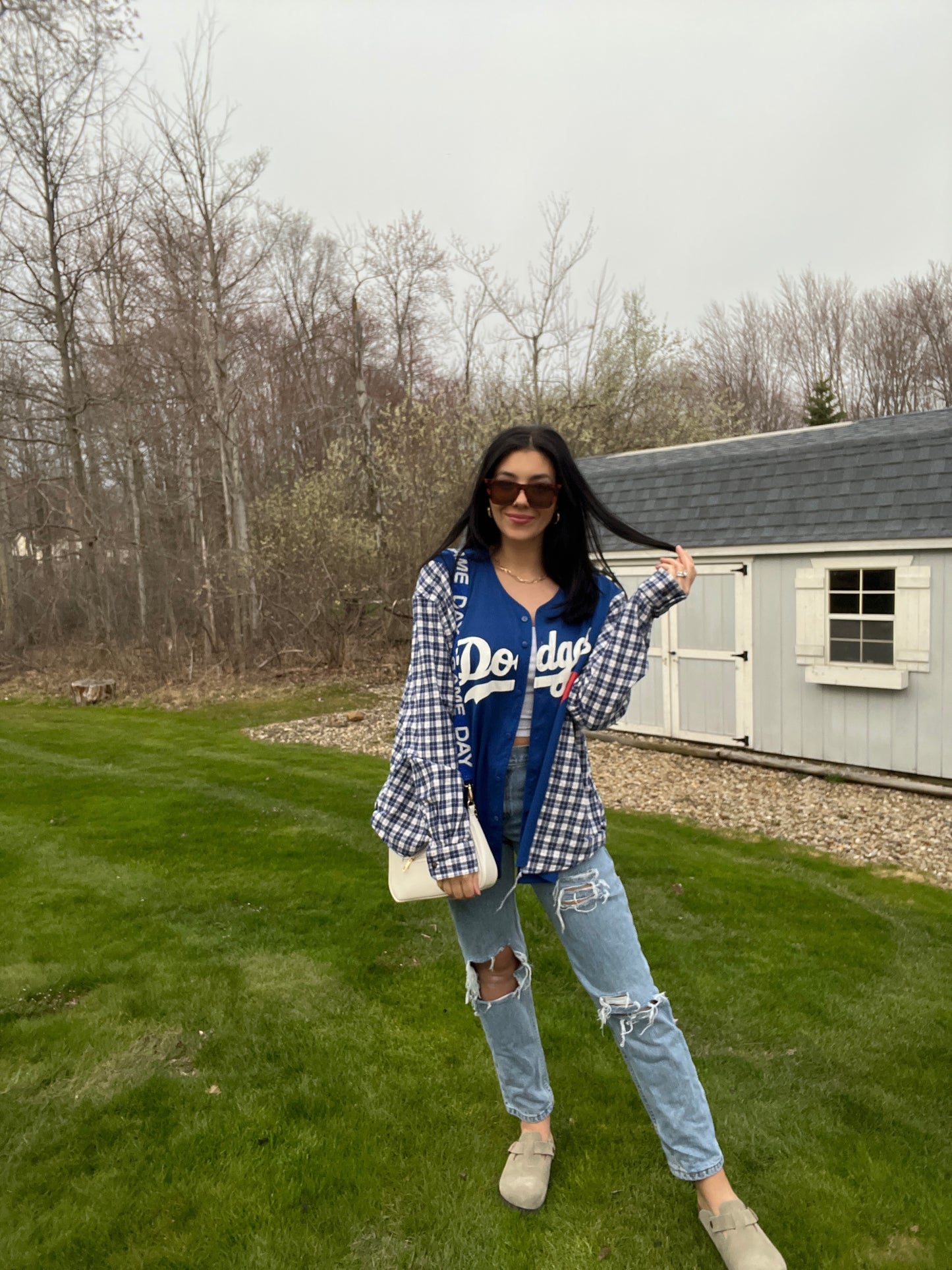 DODGERS JERSEY X FLANNEL