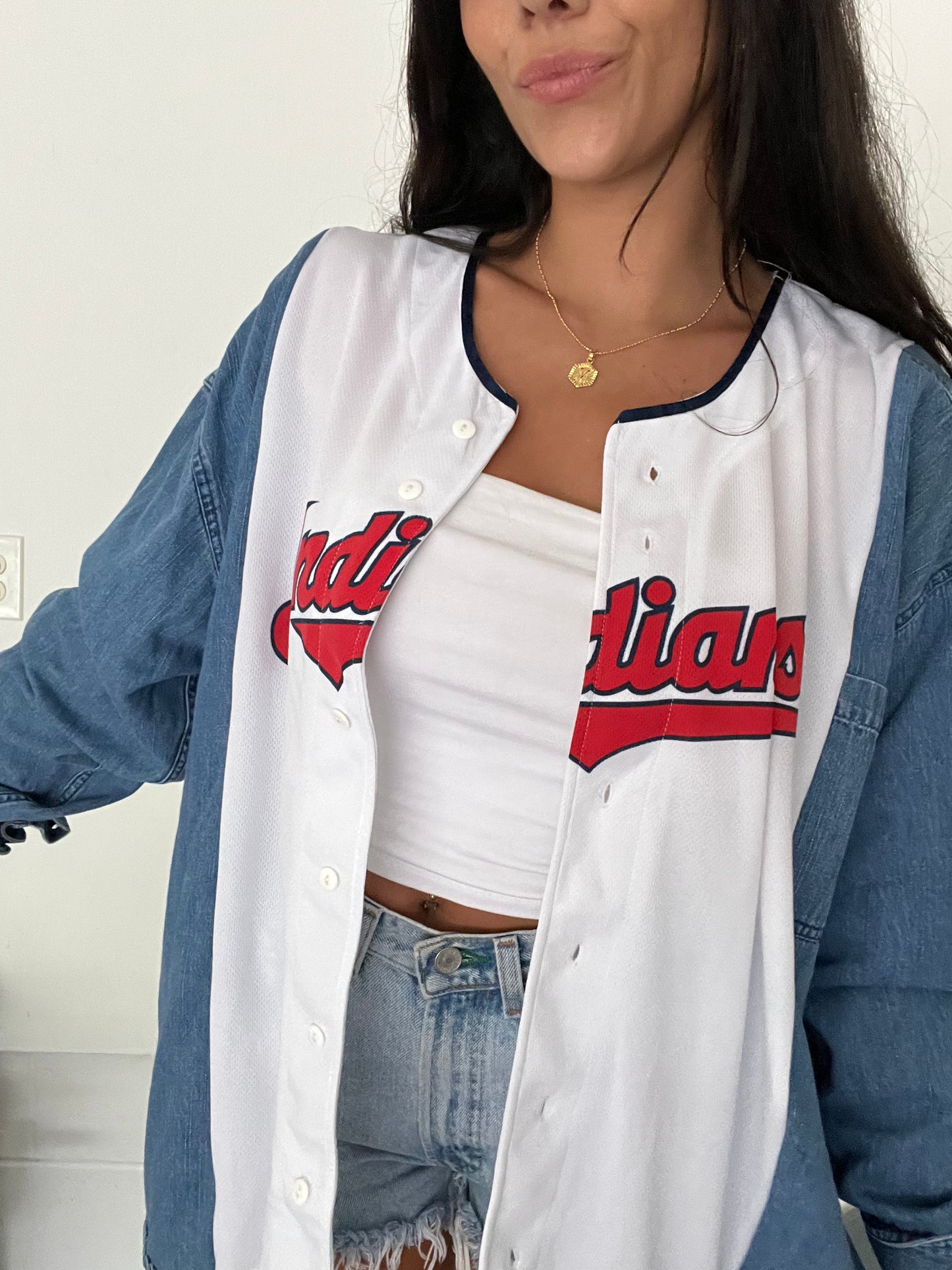 DENIM SLEEVES JERSEY