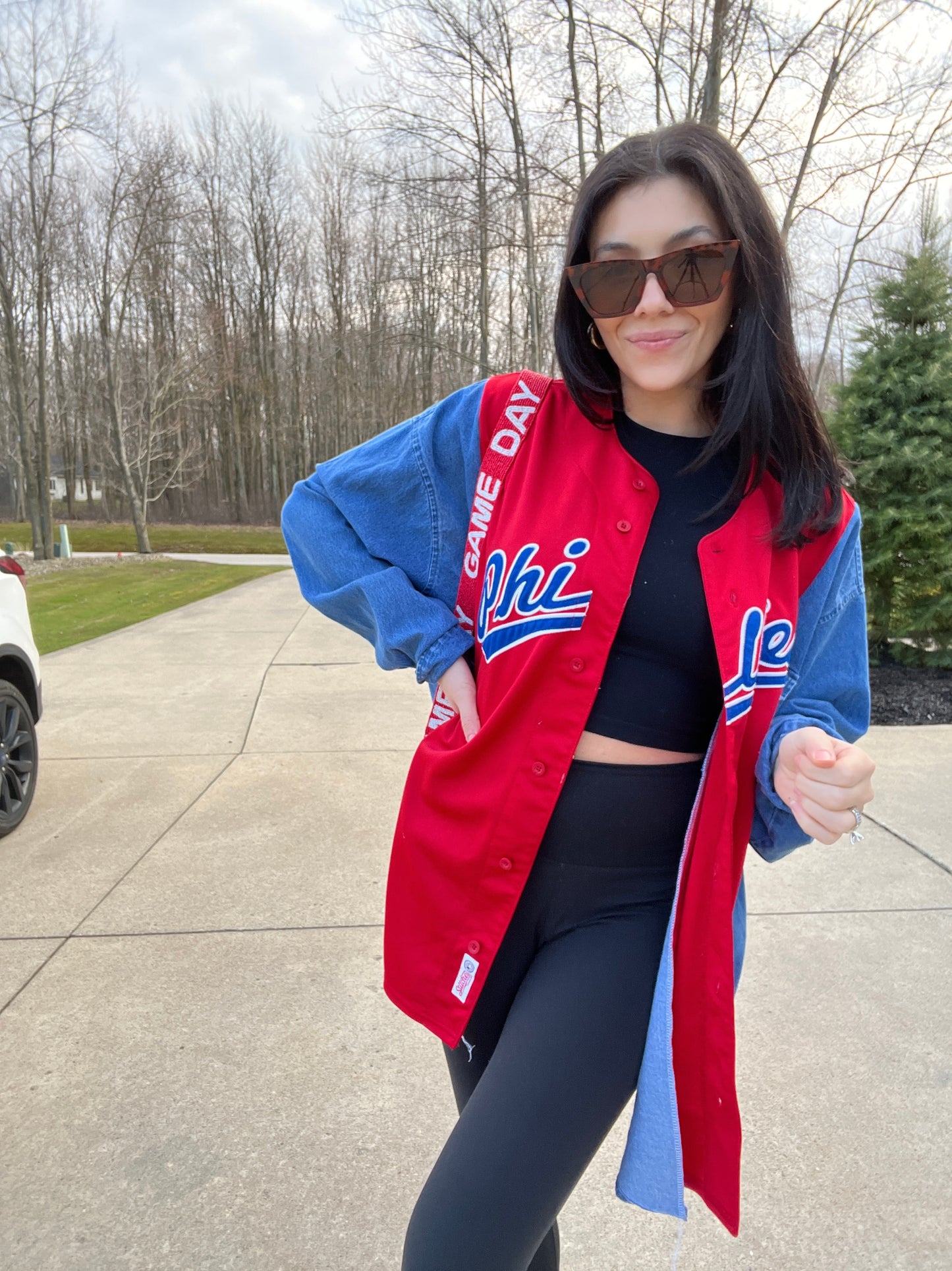 PHILADELPHIA BASEBALL JERSEY X DENIM