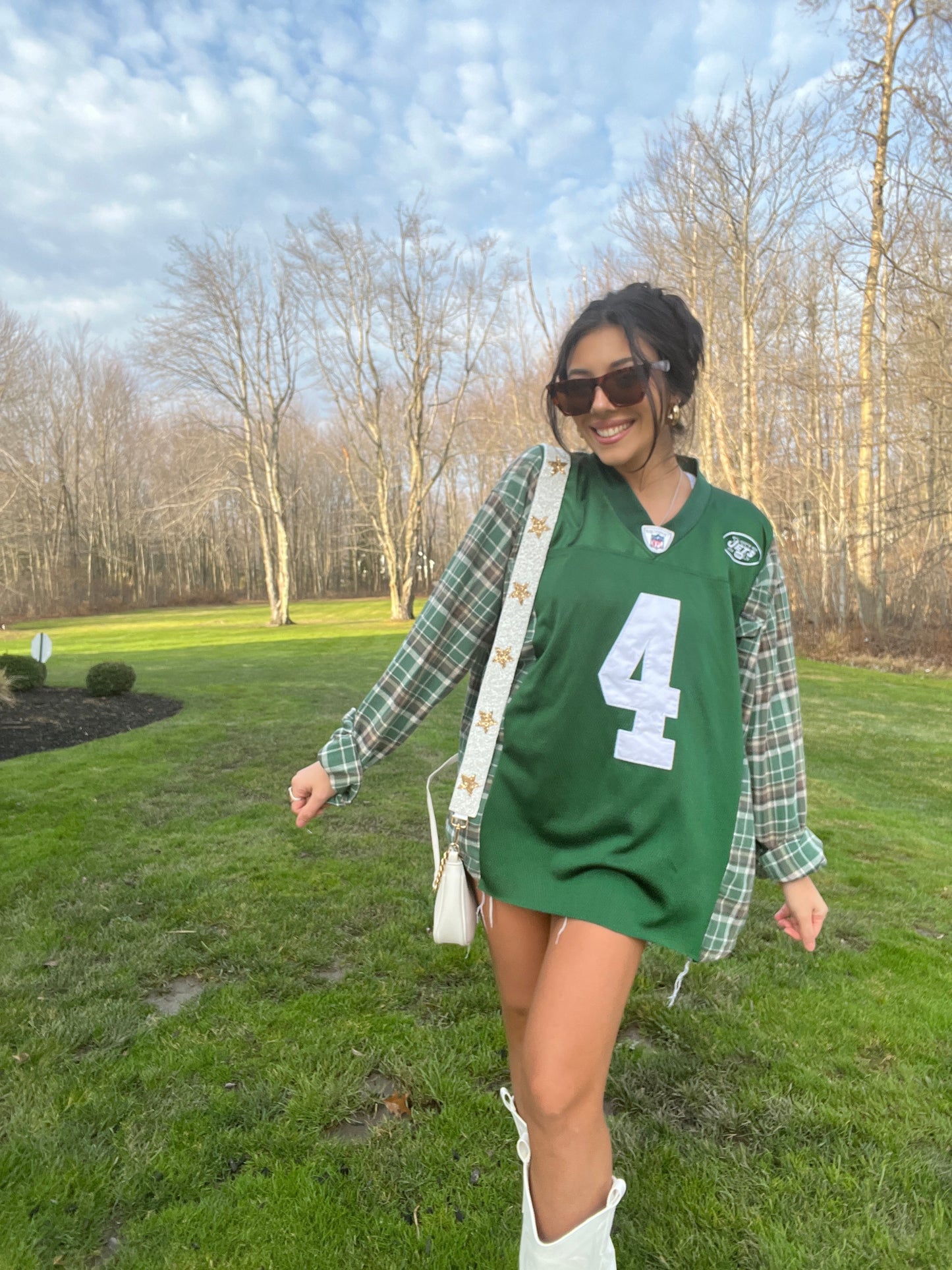 #4 FAVRE JETS JERSEY X FLANNEL
