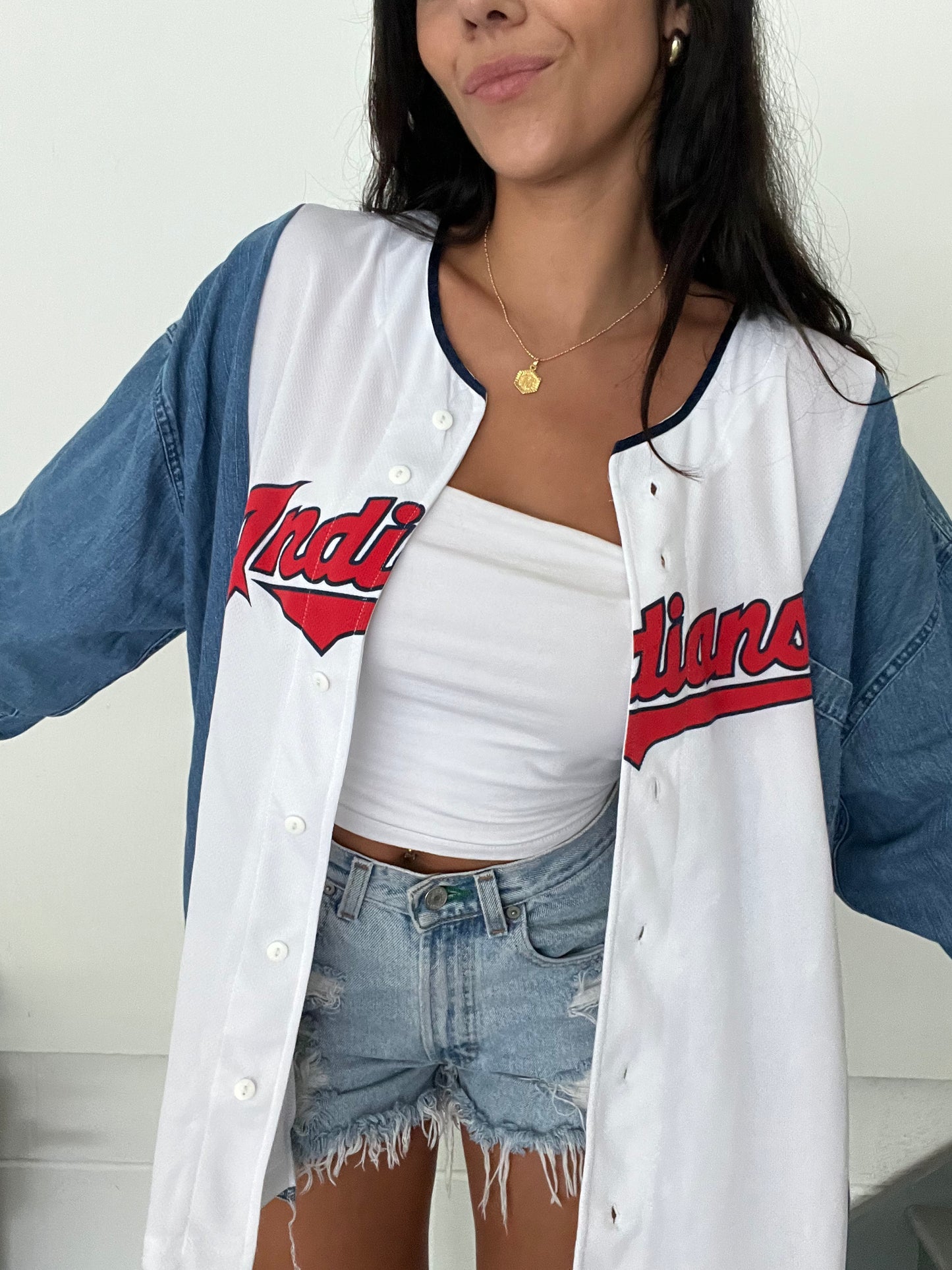 DENIM SLEEVES JERSEY