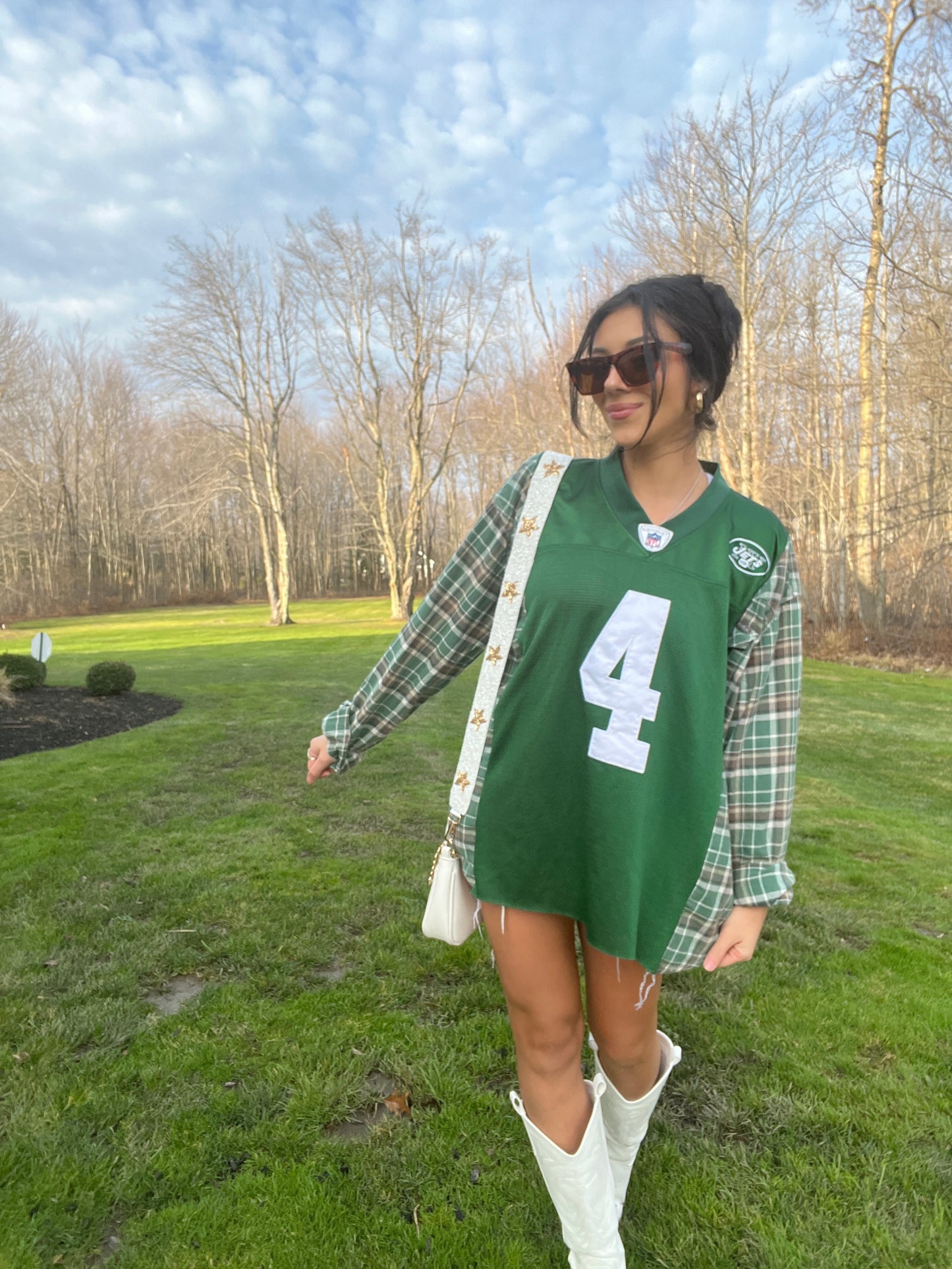#4 FAVRE JETS JERSEY X FLANNEL