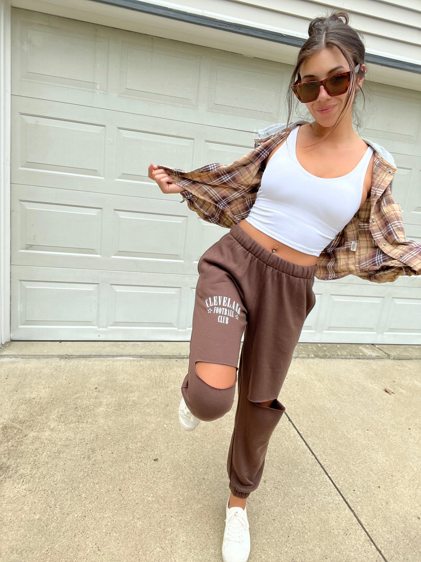 CFC CHOCOLATE SWEATS W SLIT