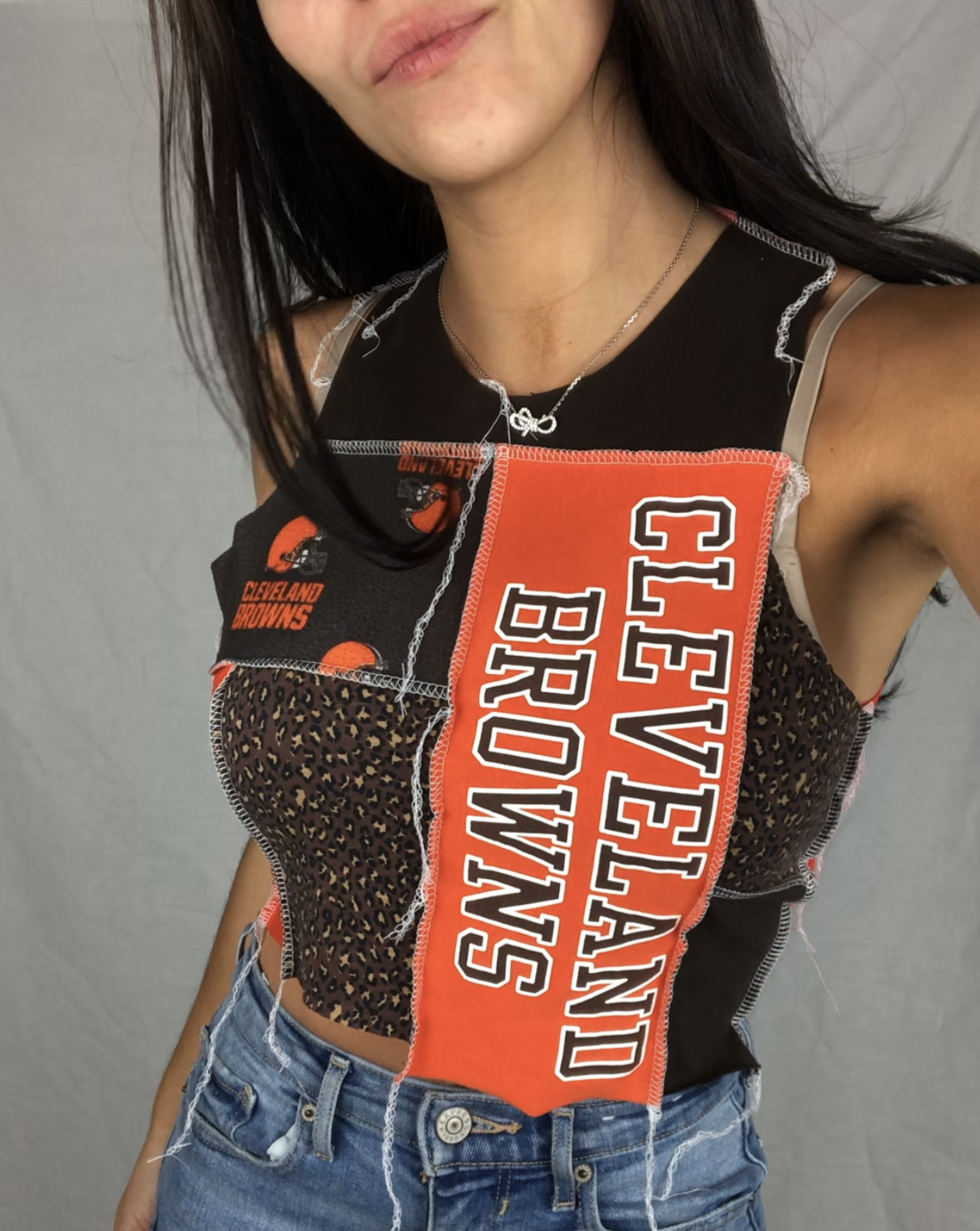 BROWNS CHEETAH PATCHWORK TANK