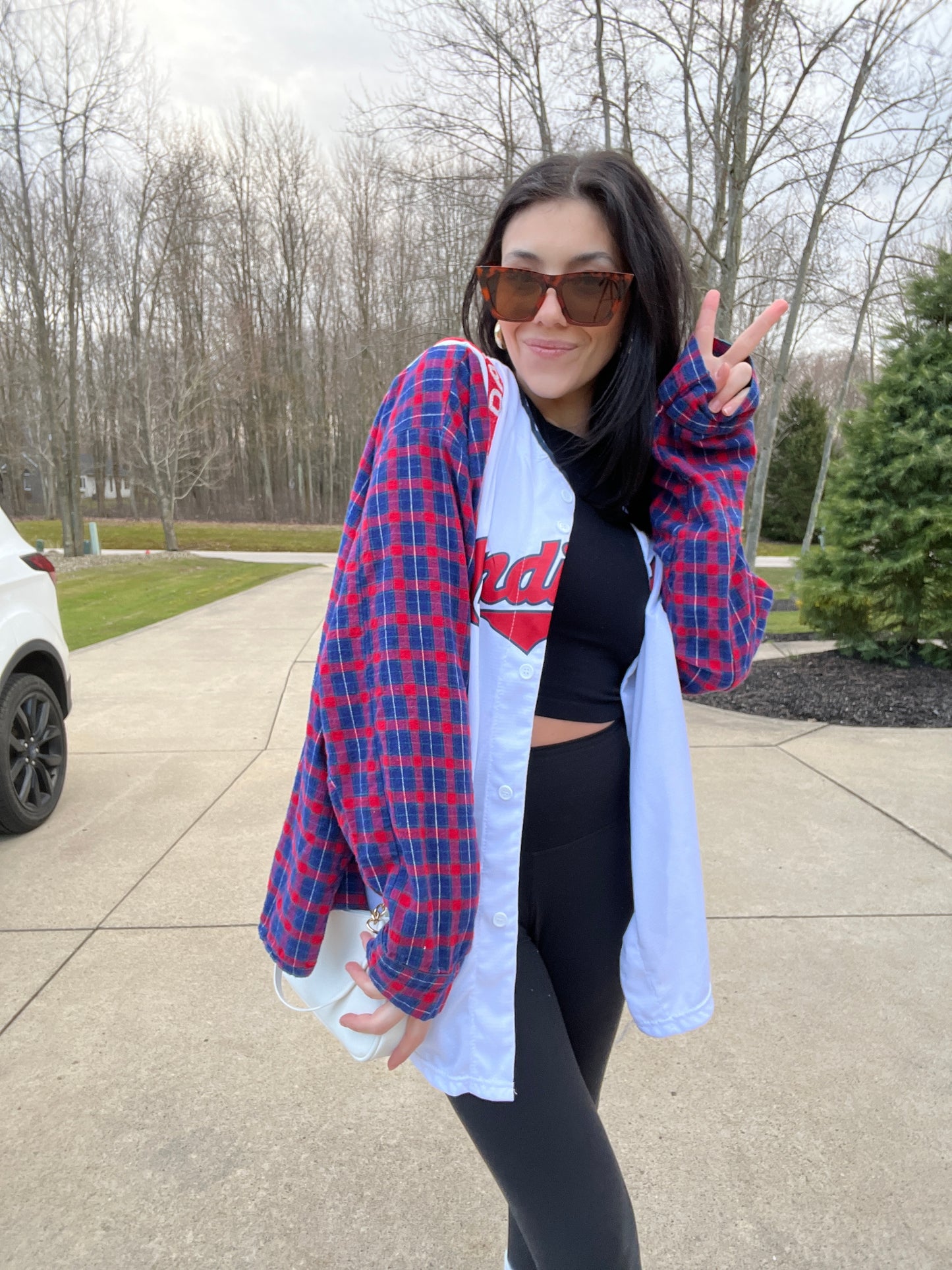 CLEVELAND BASEBALL REYES JERSEY X FLANNEL