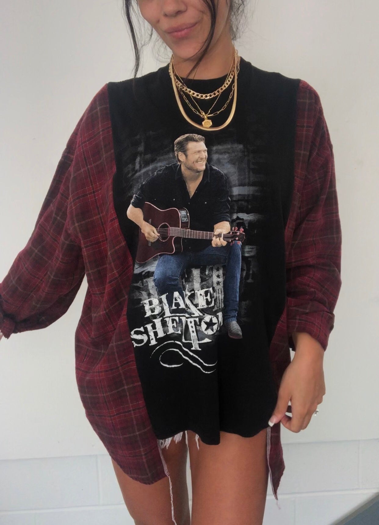 BLAKE SHELTON FLANNEL TOP