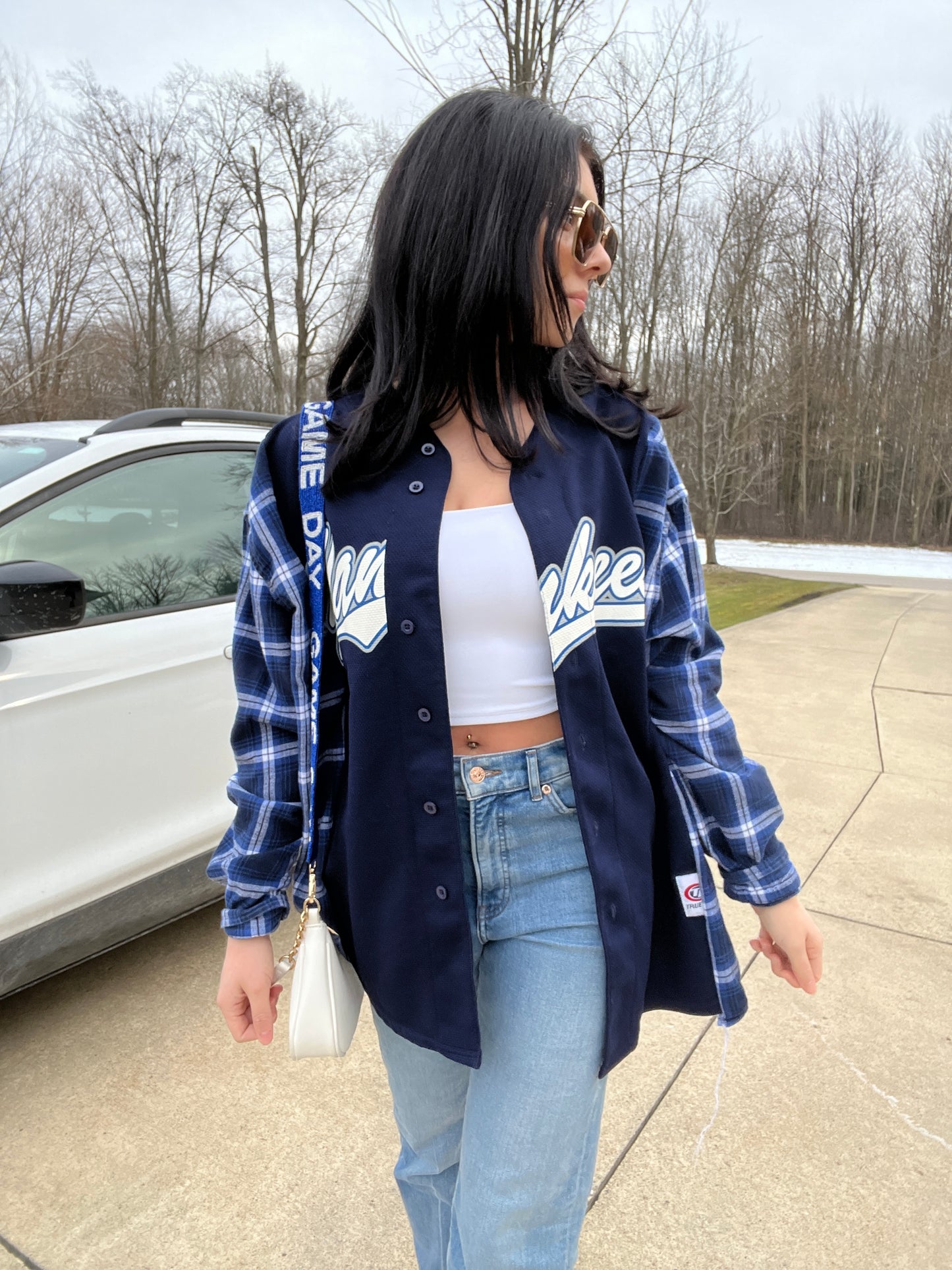 NY BASEBALL JERSEY X FLANNEL