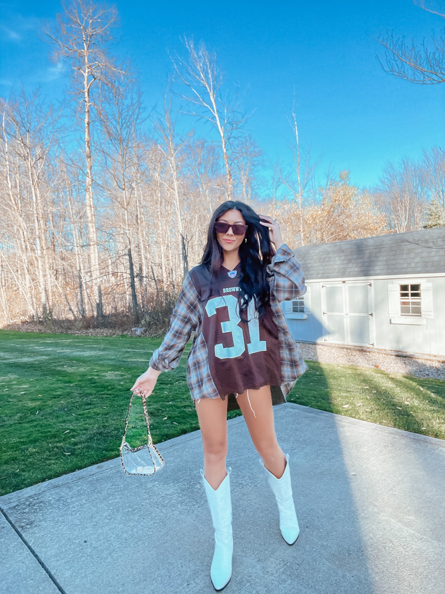#31 GREEN BROWNS JERSEY X FLANNEL