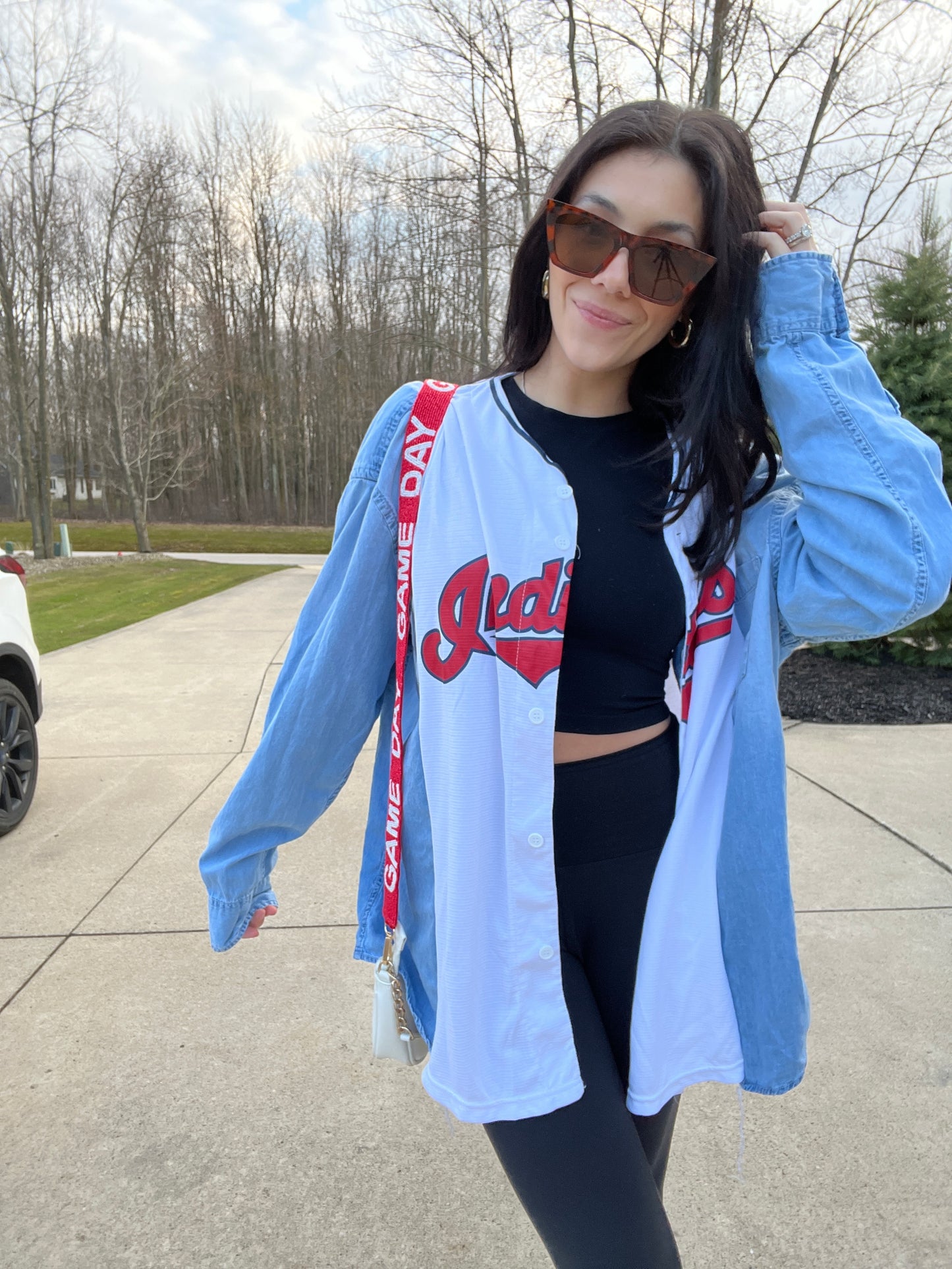 CLEVELAND BASEBALL HAND JERSEY X DENIM