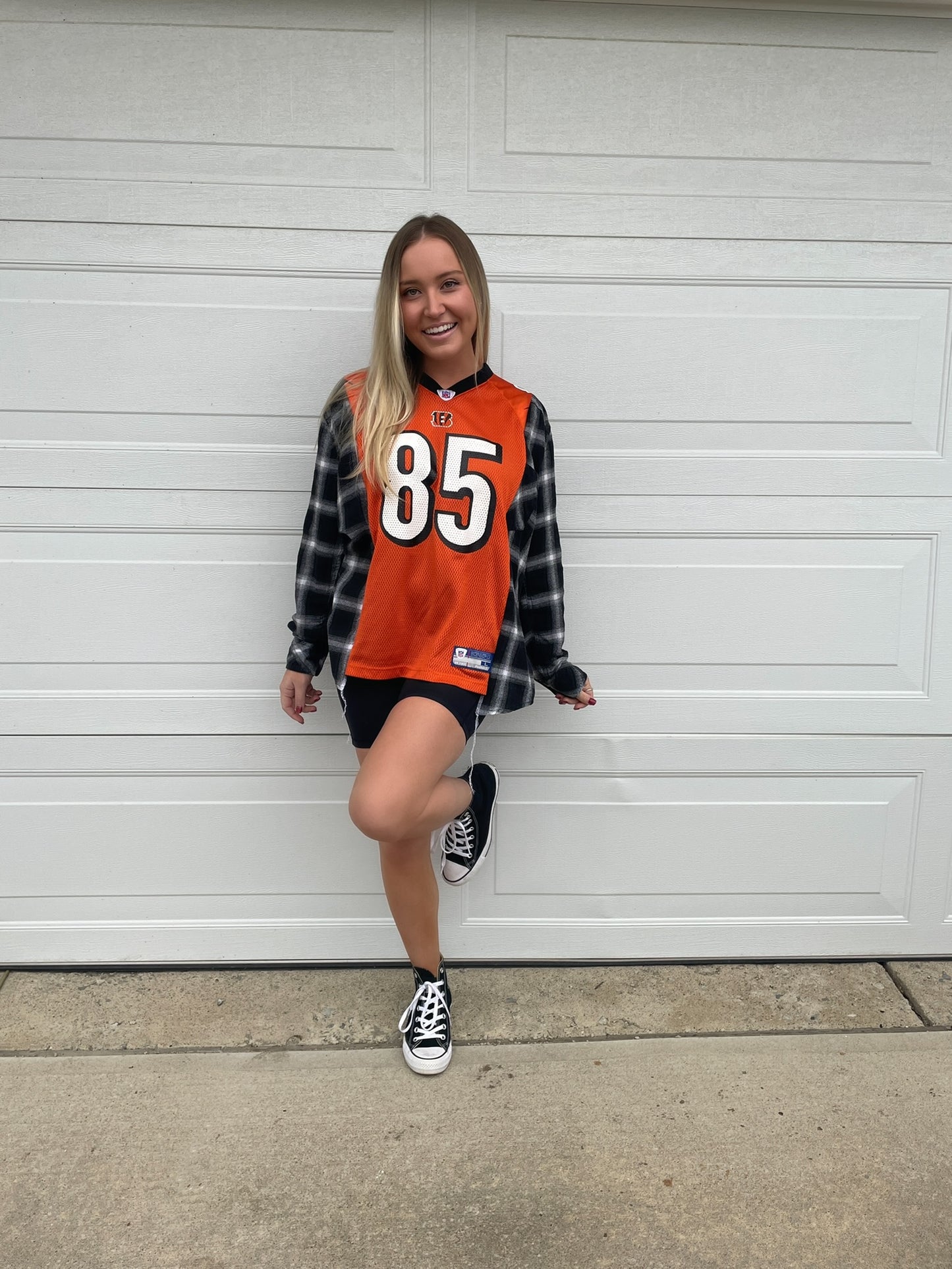 #85 JOHNSON BENGALS JERSEY X FLANNEL