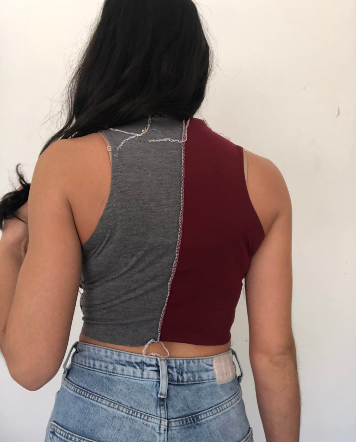 Wine & Gold Cavs Patchwork Tank