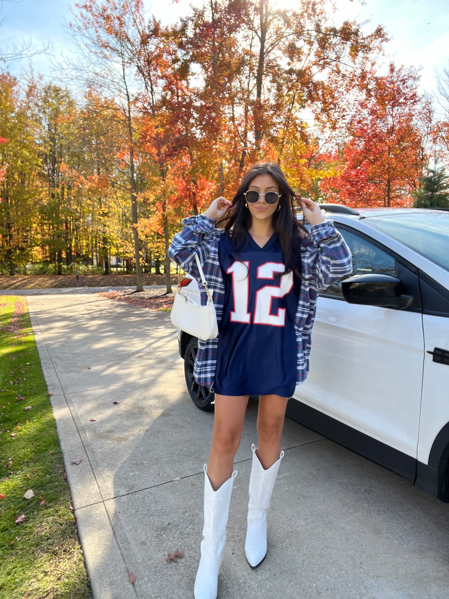 #12 BRADY PATRIOTS JERSEY X FLANNEL