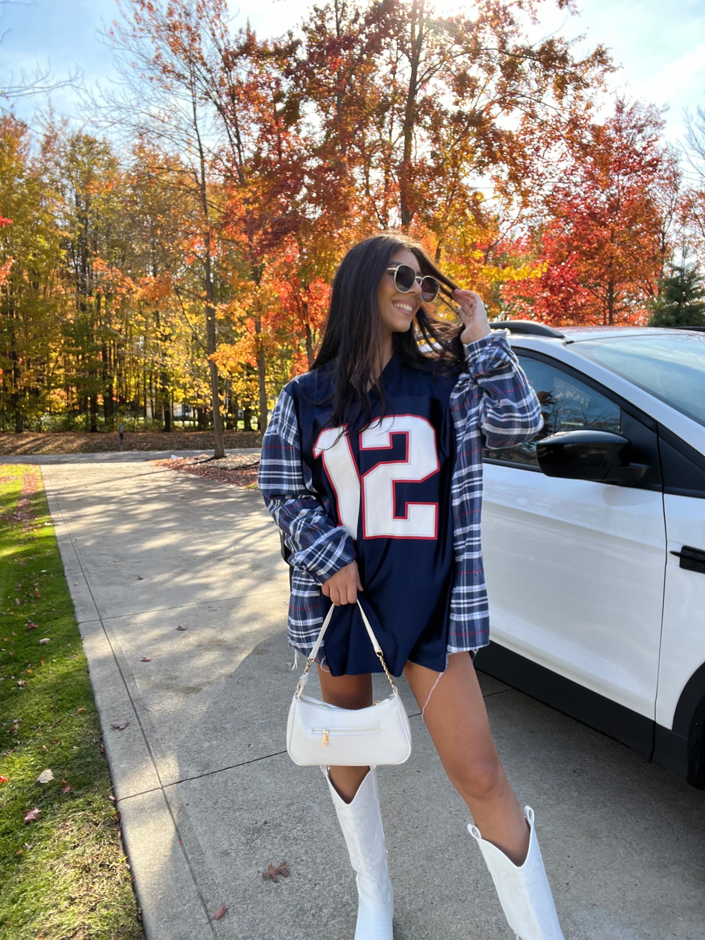 #12 BRADY PATRIOTS JERSEY X FLANNEL