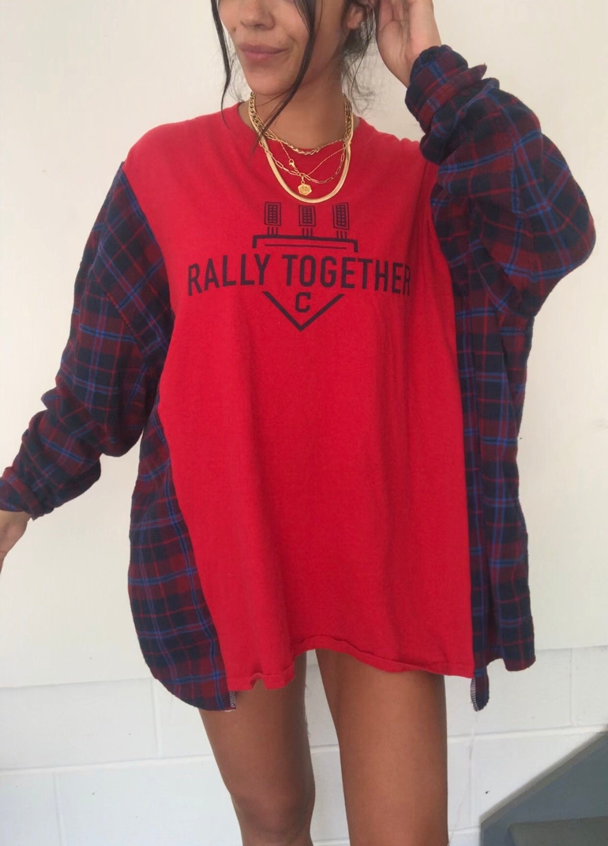 RALLY TOGETHER FLANNEL TEE