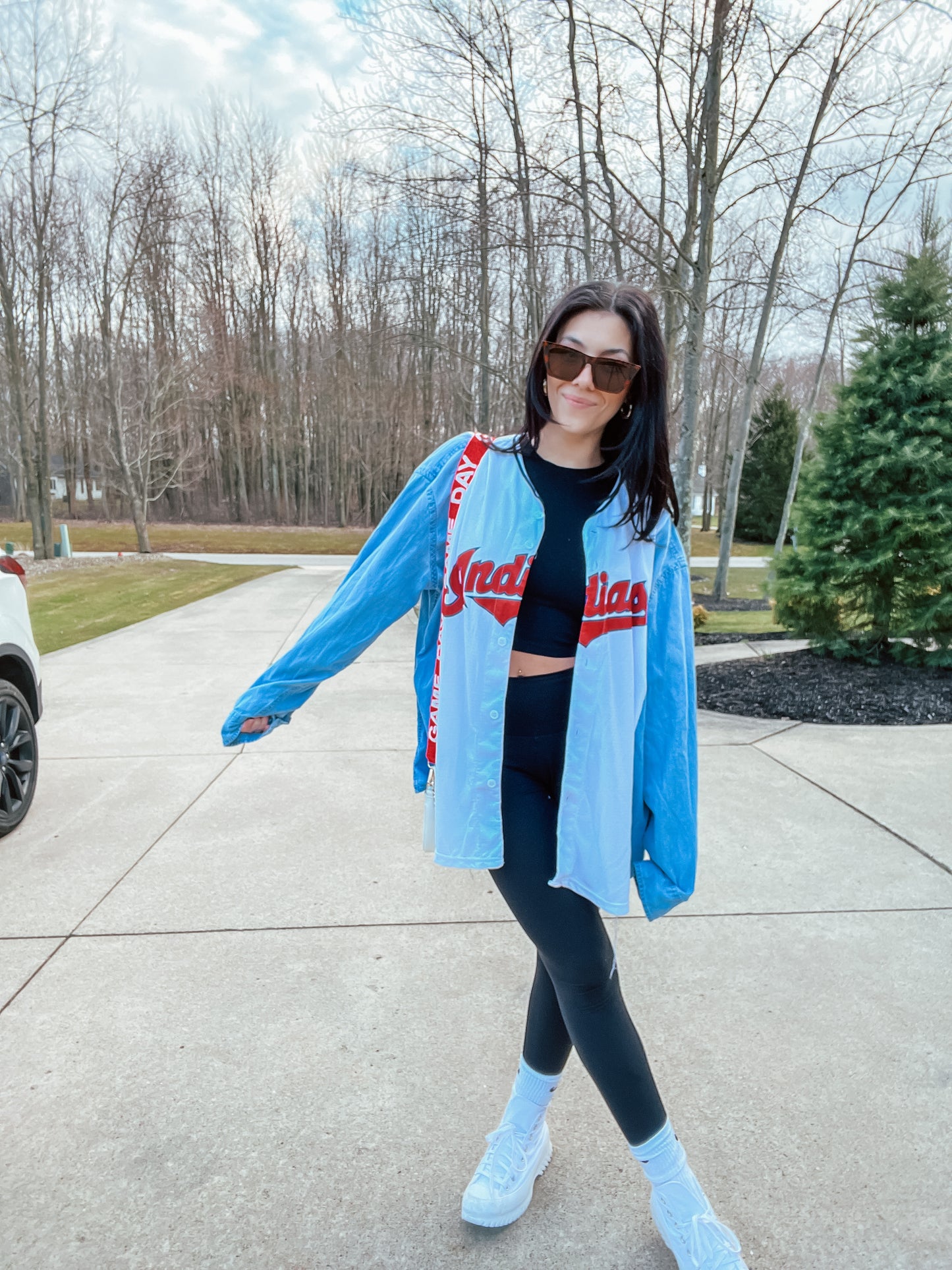 CLEVELAND BASEBALL HAND JERSEY X DENIM