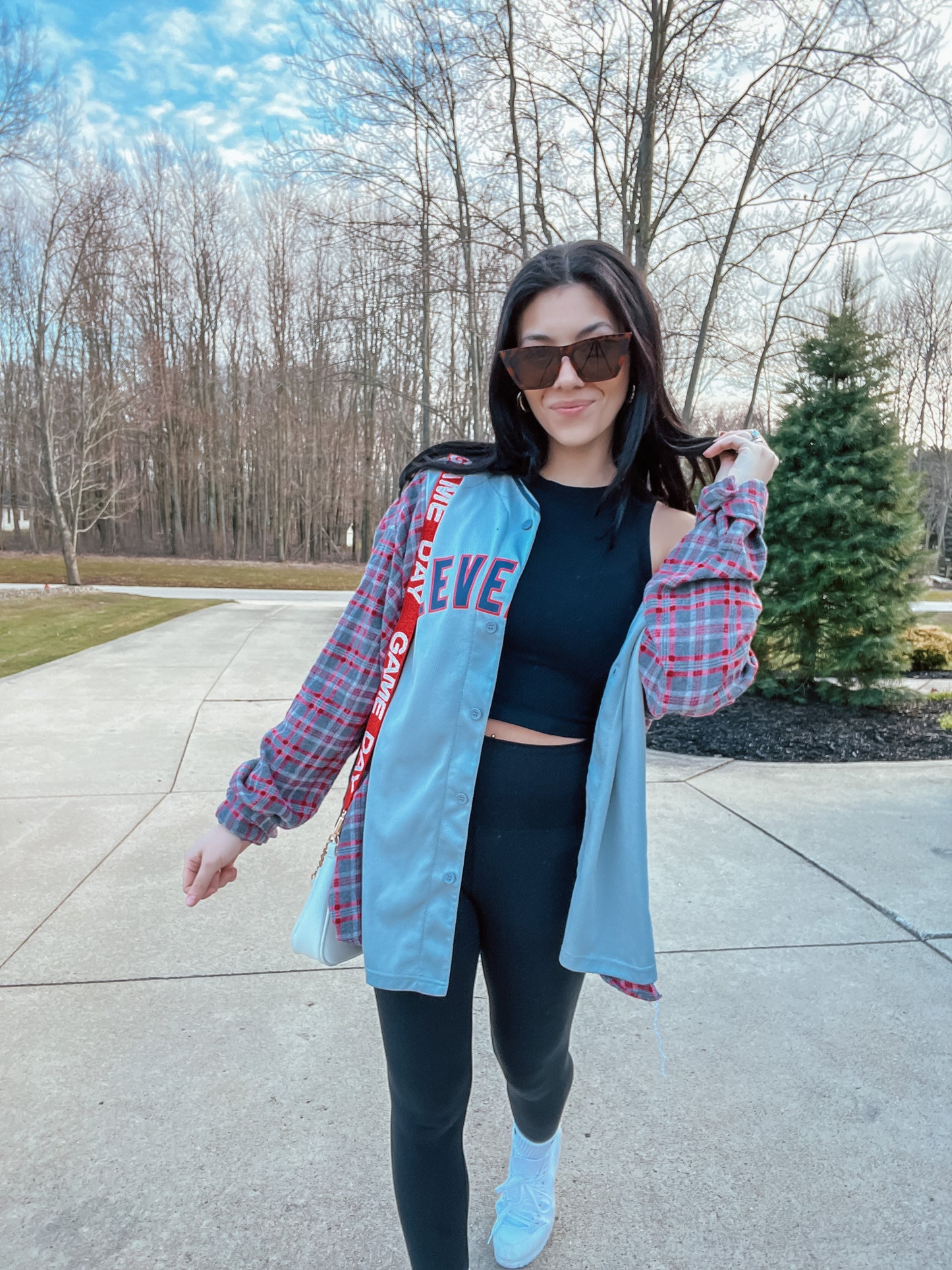 CLEVELAND BASEBALL MASTERSON JERSEY X FLANNEL