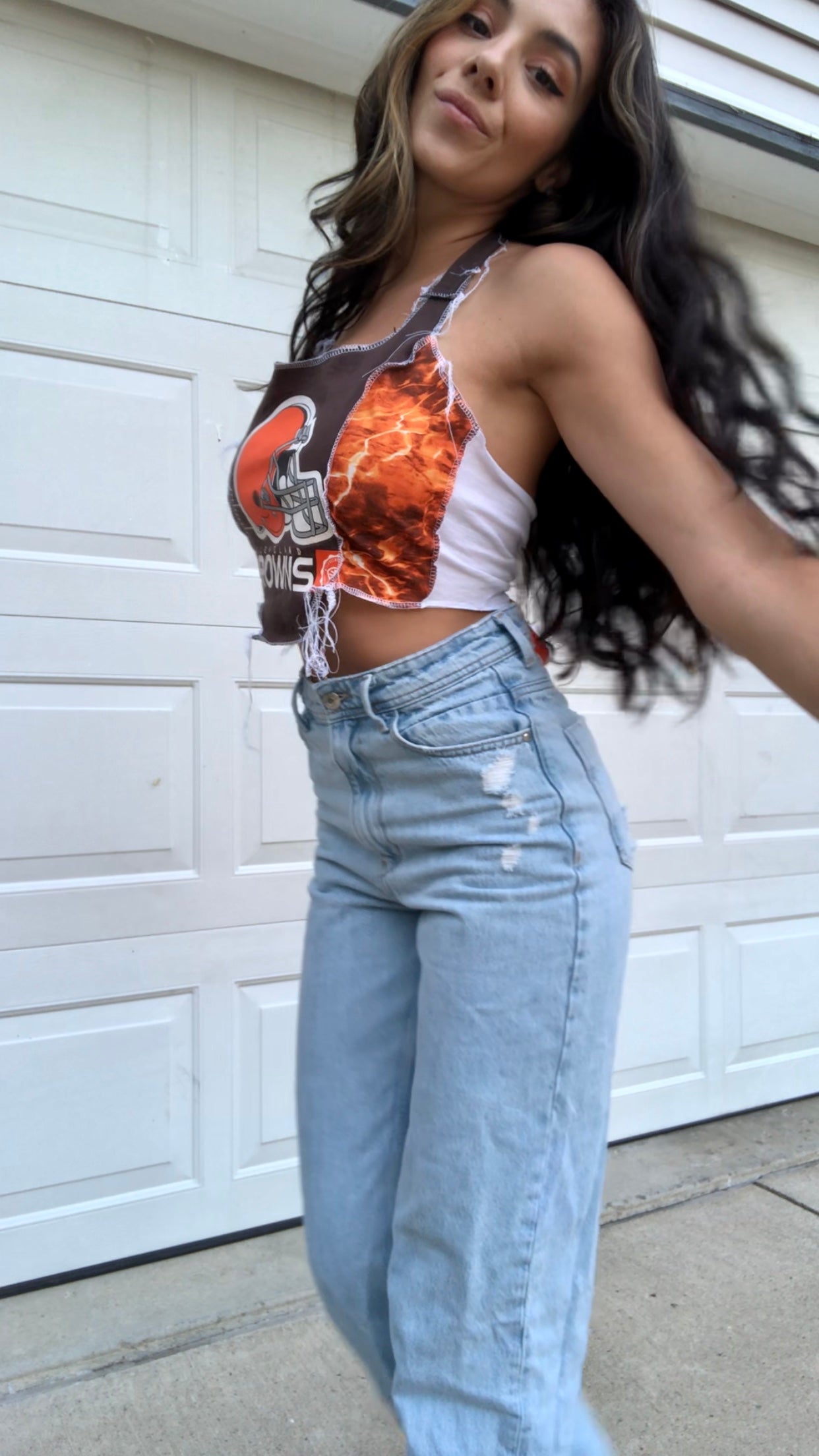 CLEVELAND BROWNS FIERY HALTER TANK