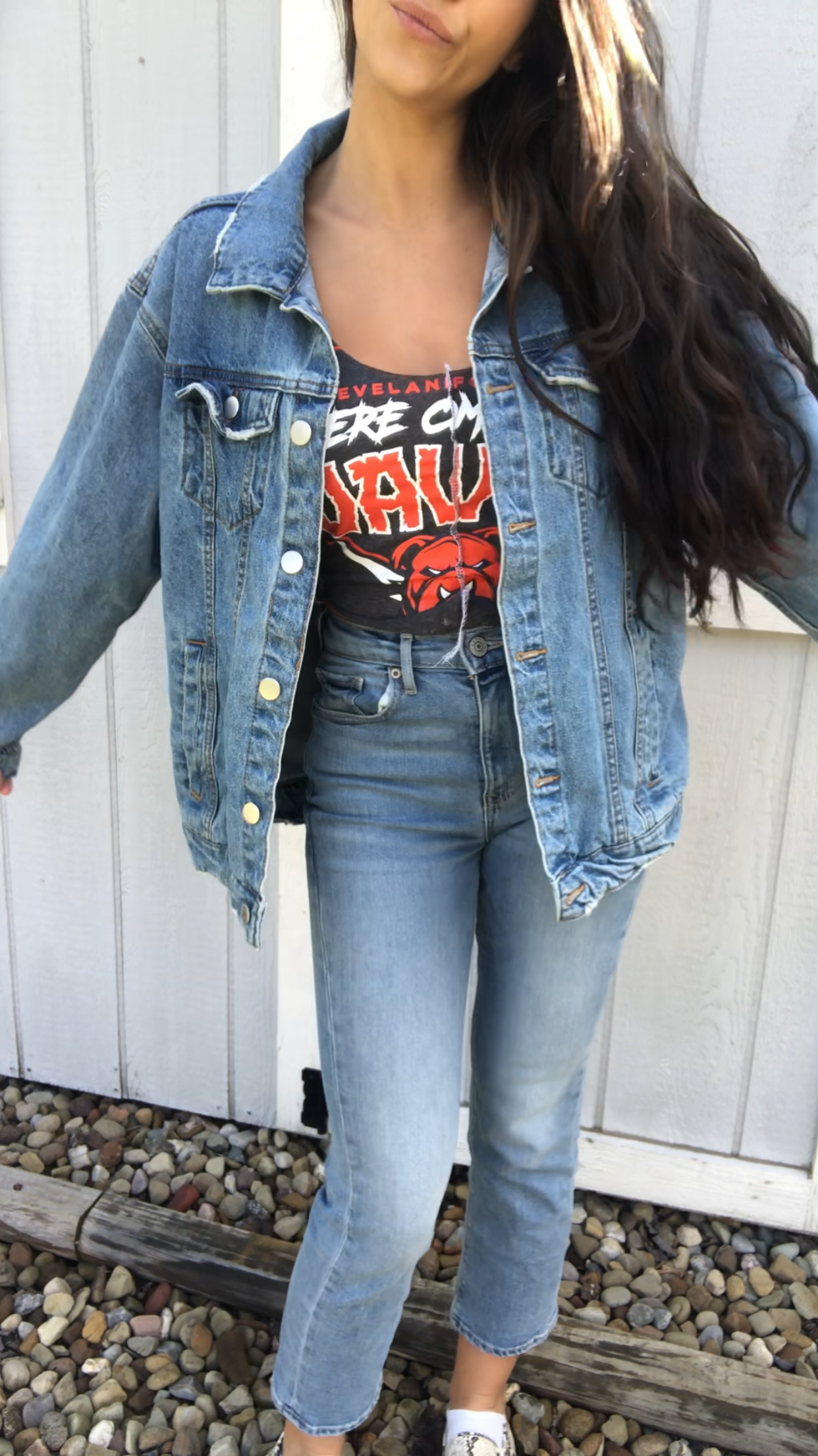 BEST FANS IN THE LAND DENIM JACKET