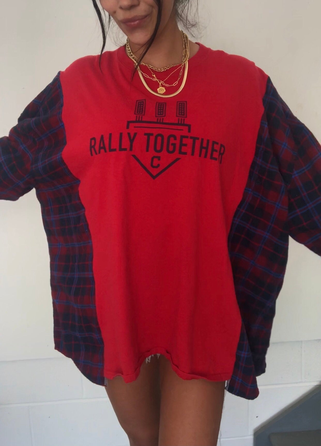 RALLY TOGETHER FLANNEL TEE