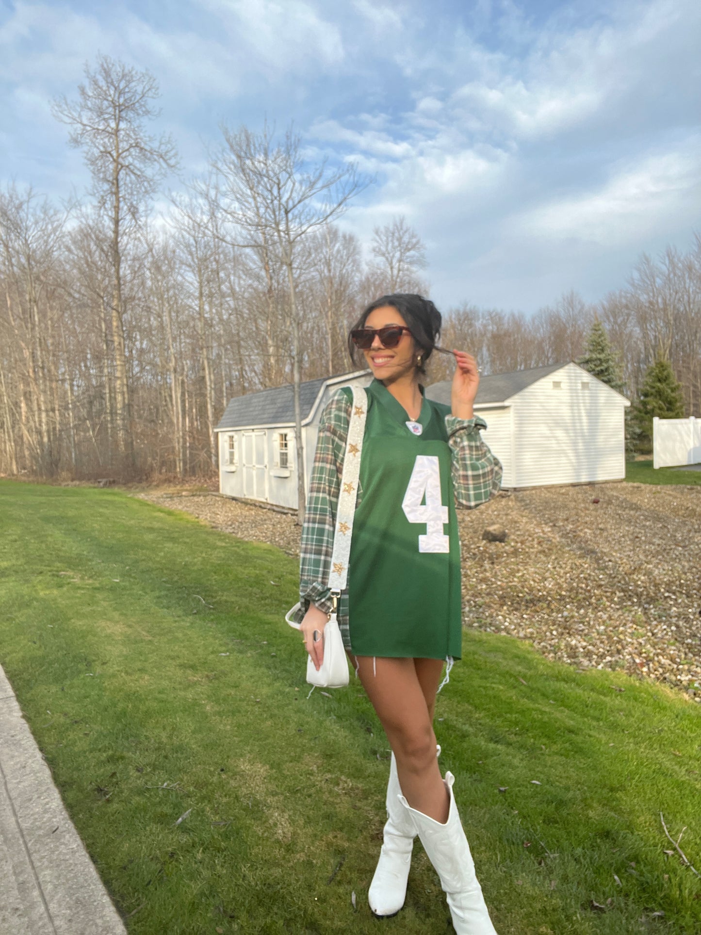 #4 FAVRE JETS JERSEY X FLANNEL