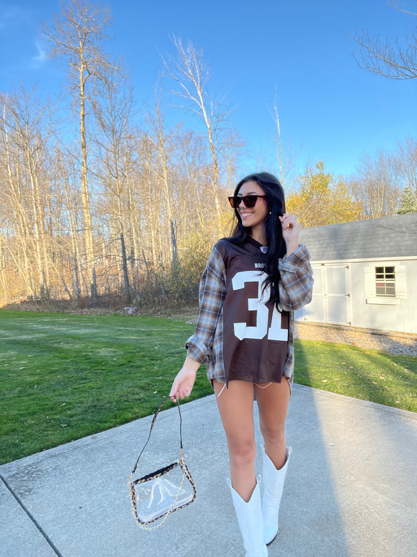 #31 GREEN BROWNS JERSEY X FLANNEL