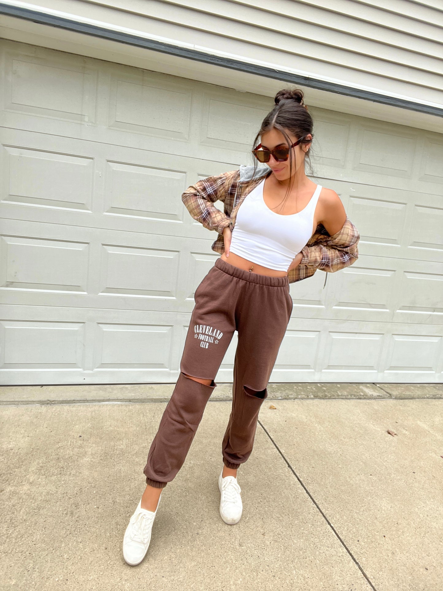 CFC CHOCOLATE SWEATS W SLIT