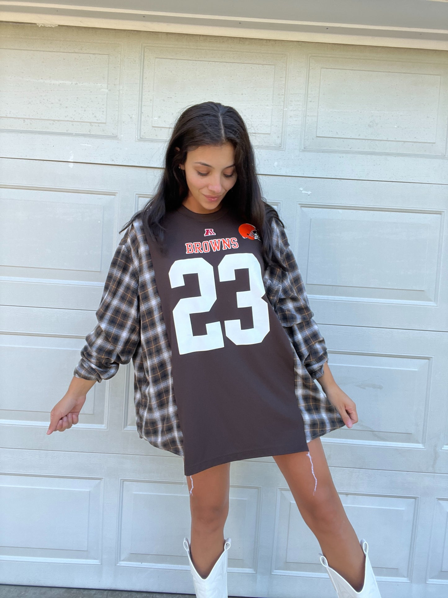 CLEVELAND FOOTBALL JERSEY X FLANNEL