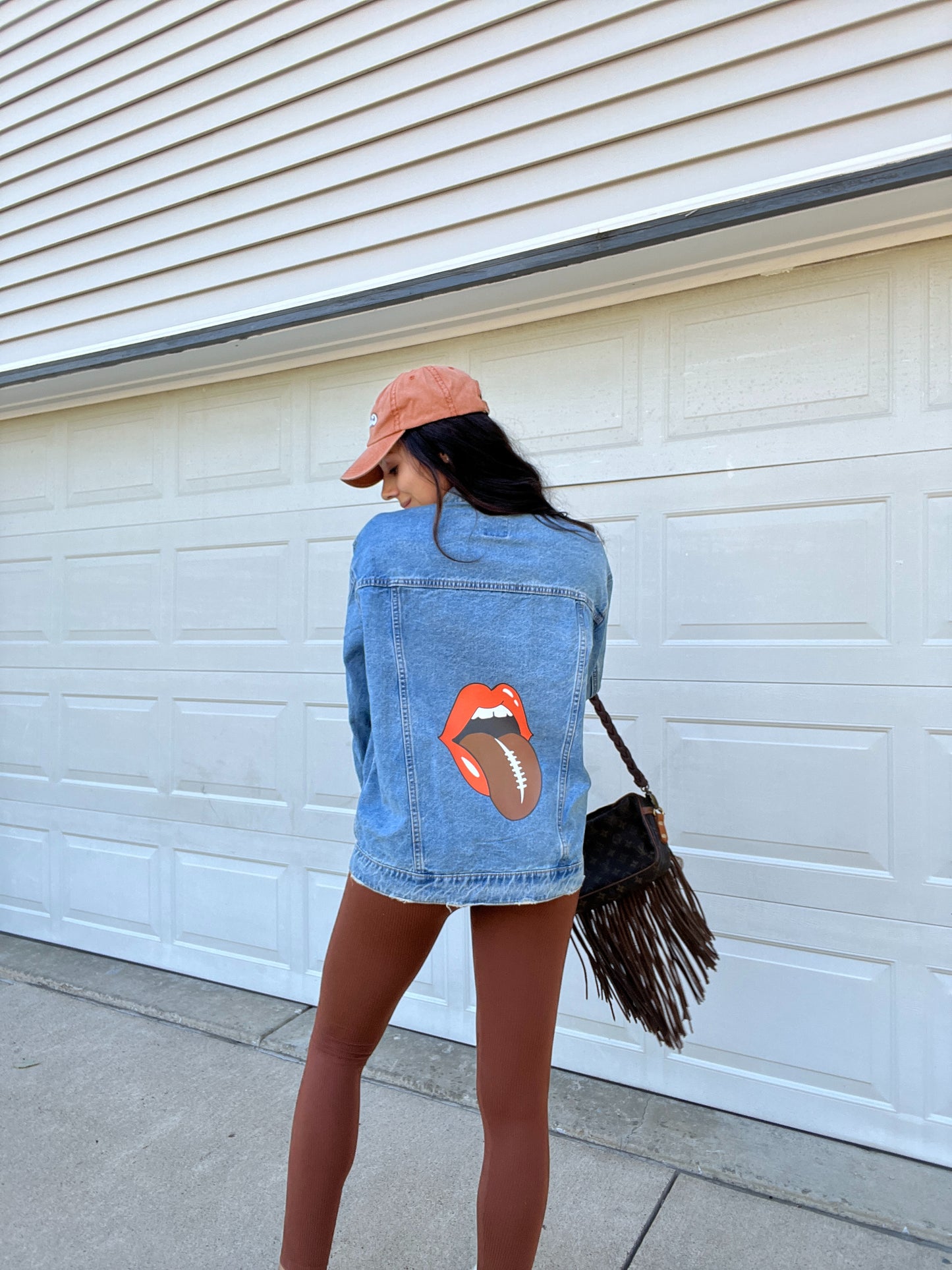 FOOTBALL TONGUE OVERSIZED JACKET
