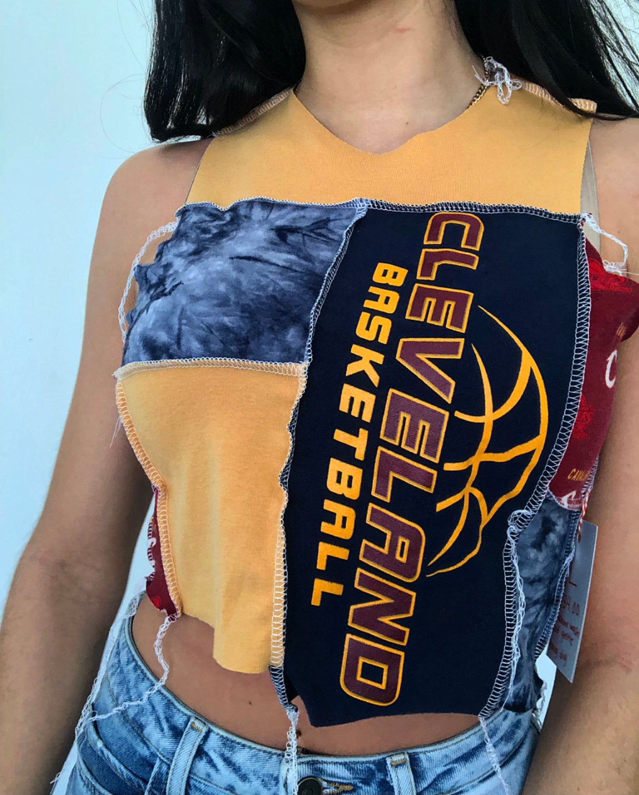 Tie Dye Cavs Patchwork Tank
