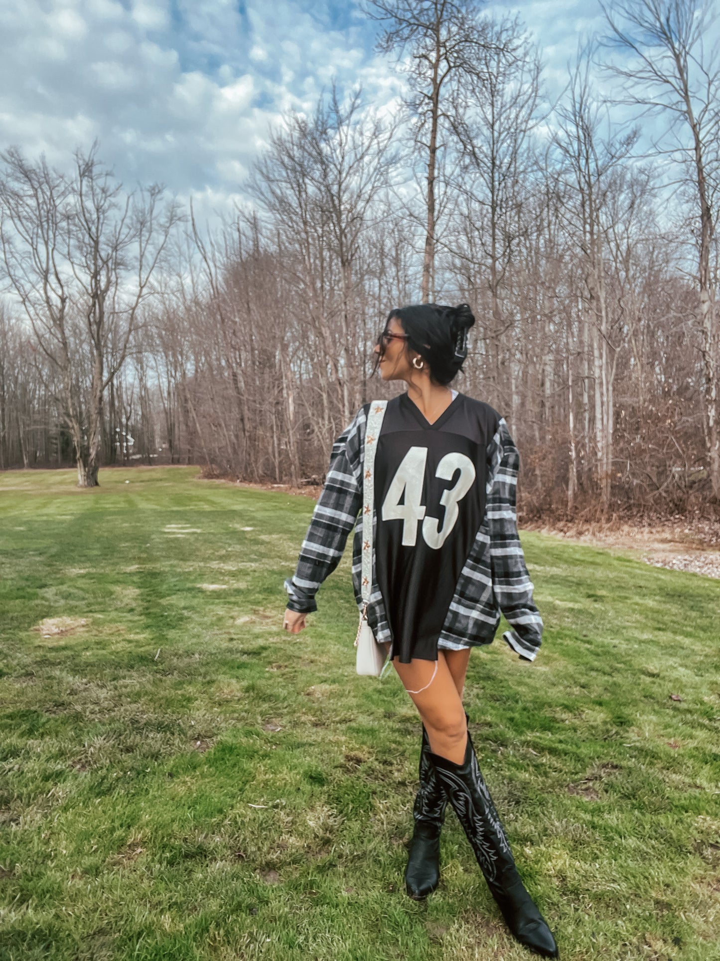 #43 POLAMALO STEELERS JERSEY X FLANNEL