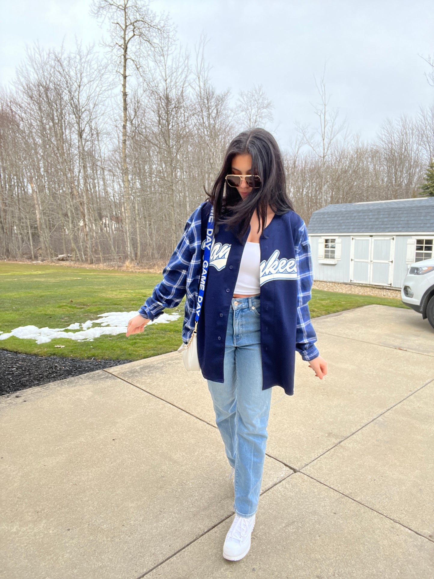 NY BASEBALL JERSEY X FLANNEL