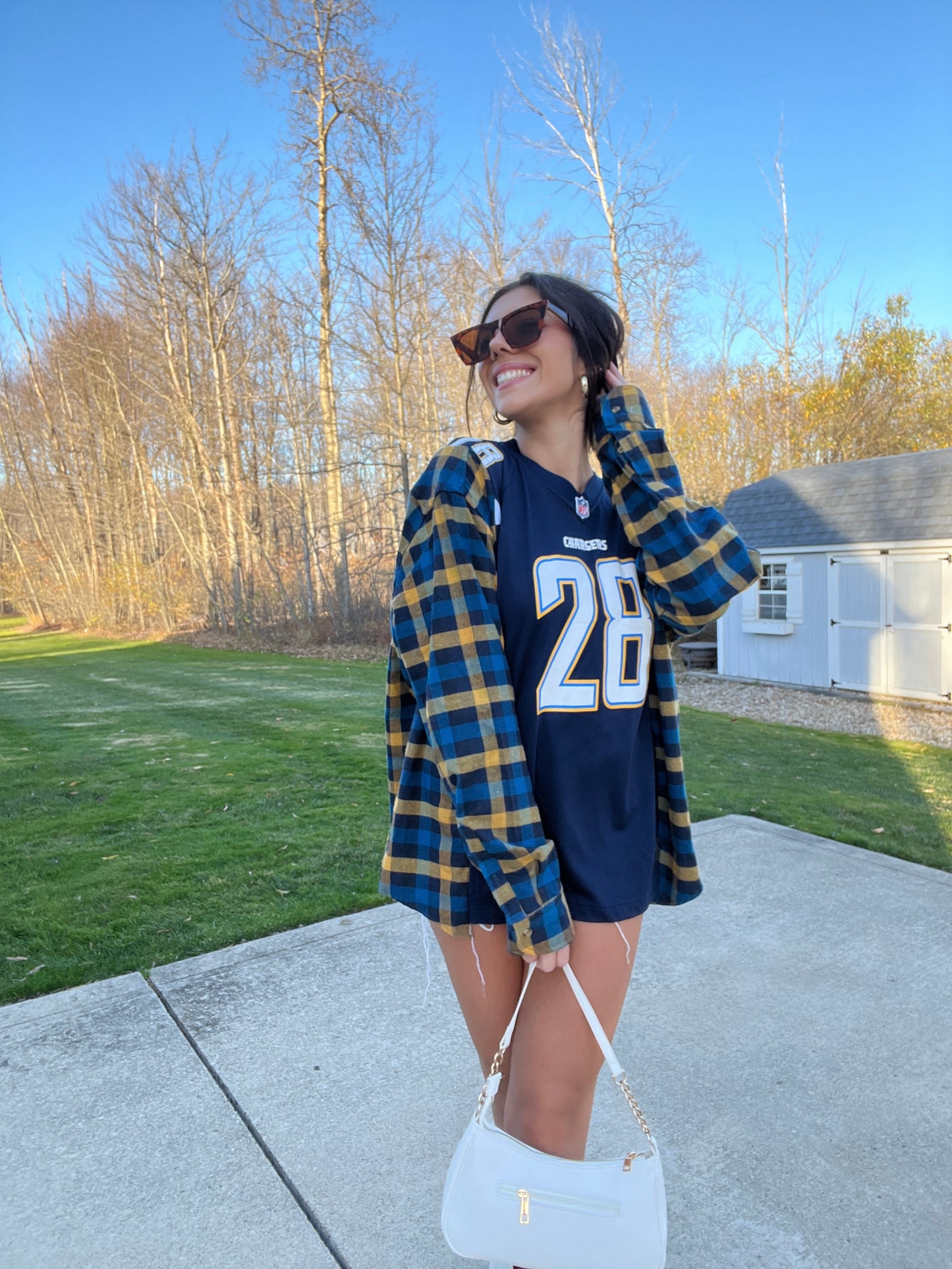 #28 GORDON CHARGERS JERSEY X FLANNEL