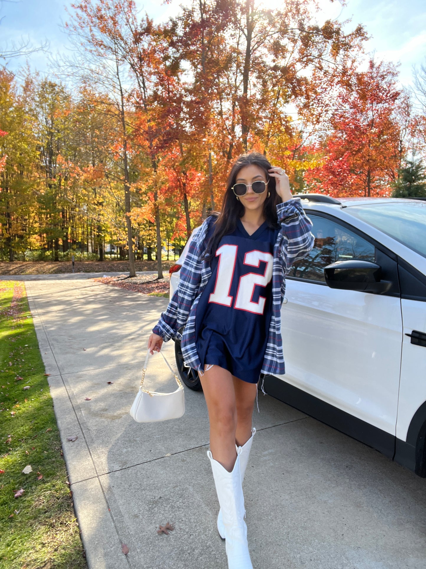 #12 BRADY PATRIOTS JERSEY X FLANNEL