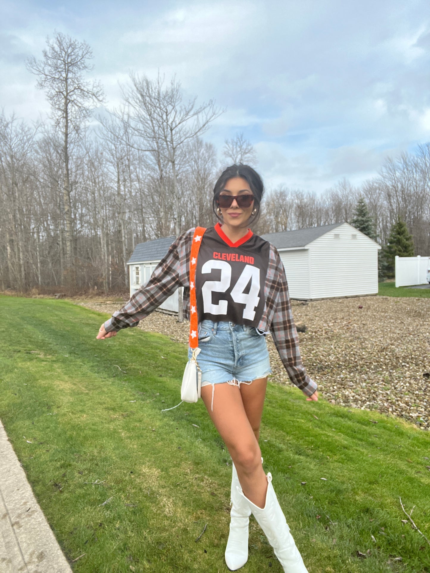 #24 CHUBB BROWNS JERSEY X FLANNEL