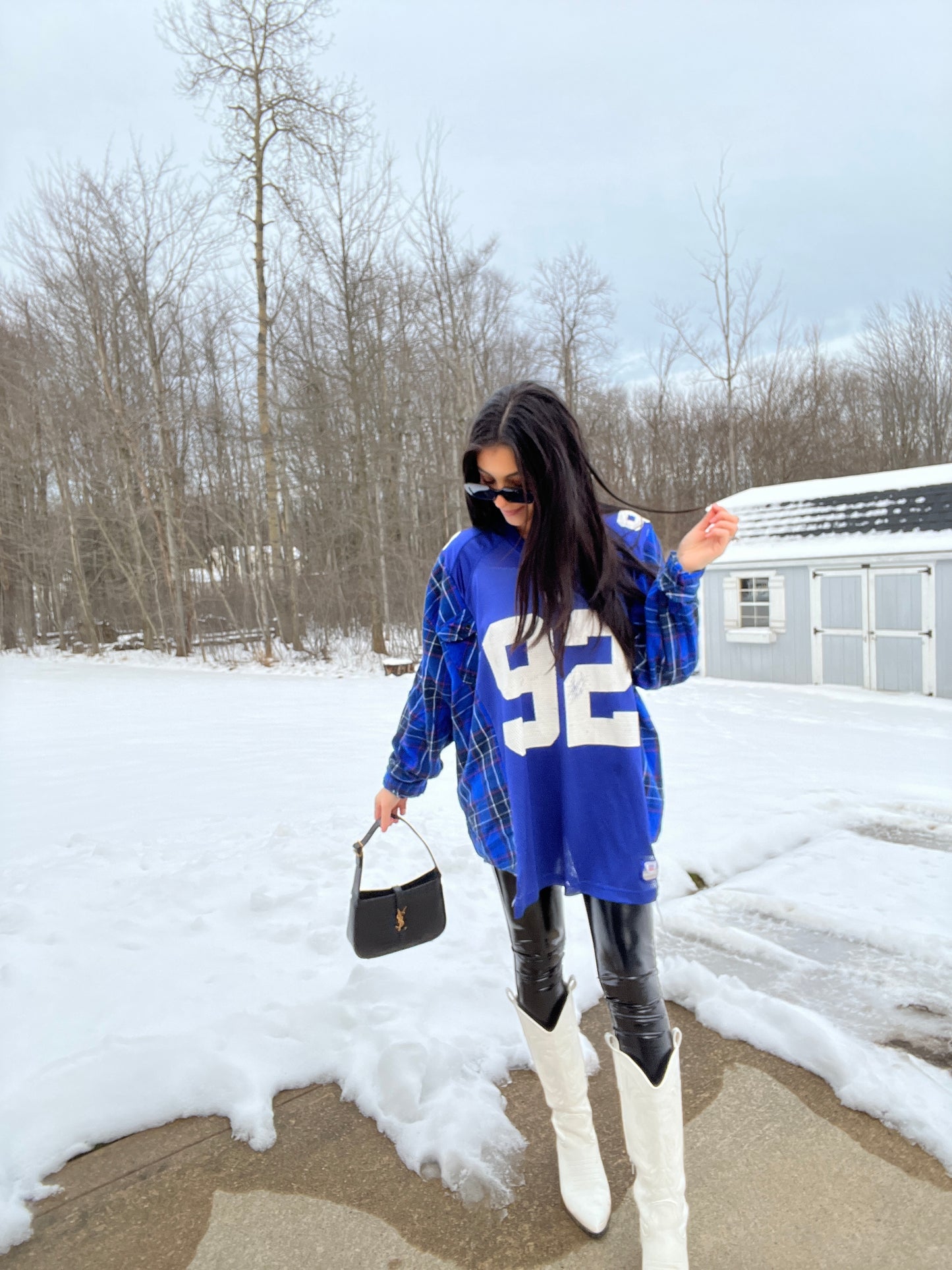#92 STRAHAN GIANTS JERSEY X FLANNEL