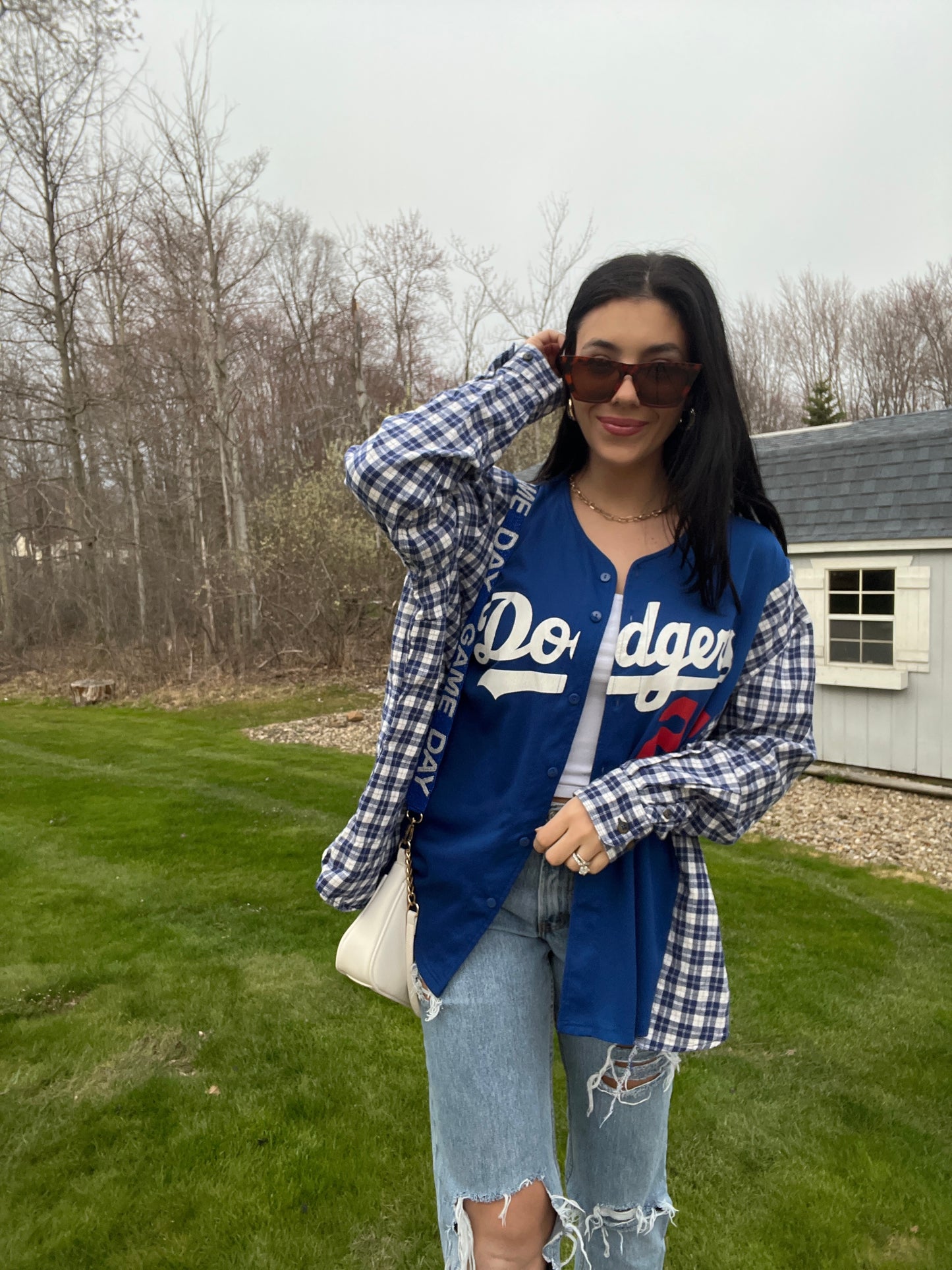 DODGERS JERSEY X FLANNEL