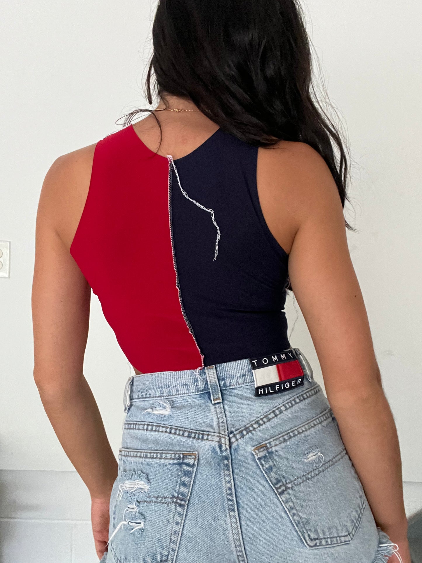 SPLIT HIGH NECK INDIANS TANK