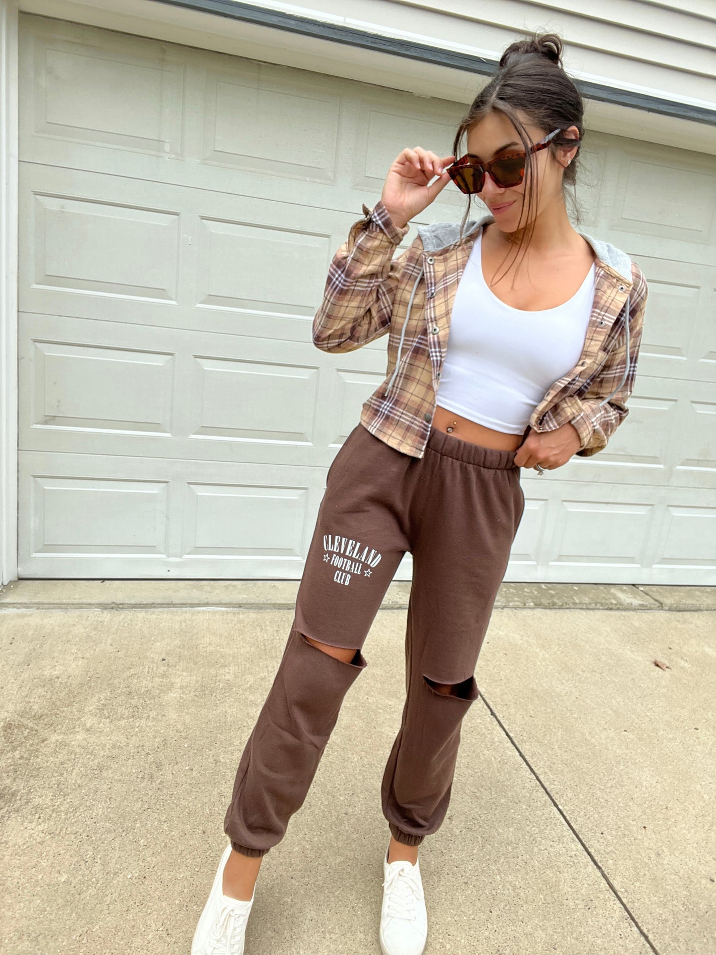 CFC CHOCOLATE SWEATS W SLIT