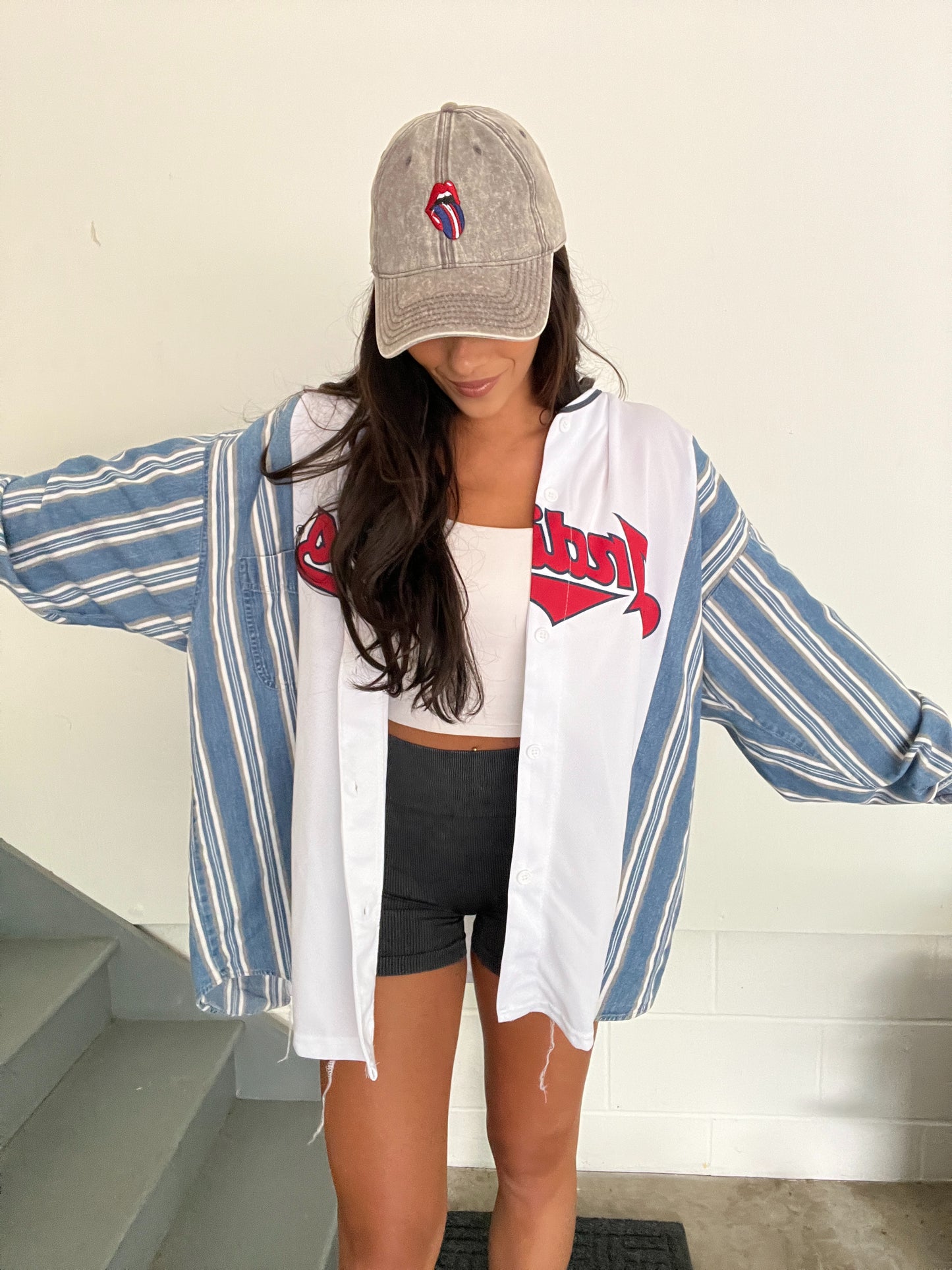 LINDOR JERSEY STRIPED DENIM SLEEVES