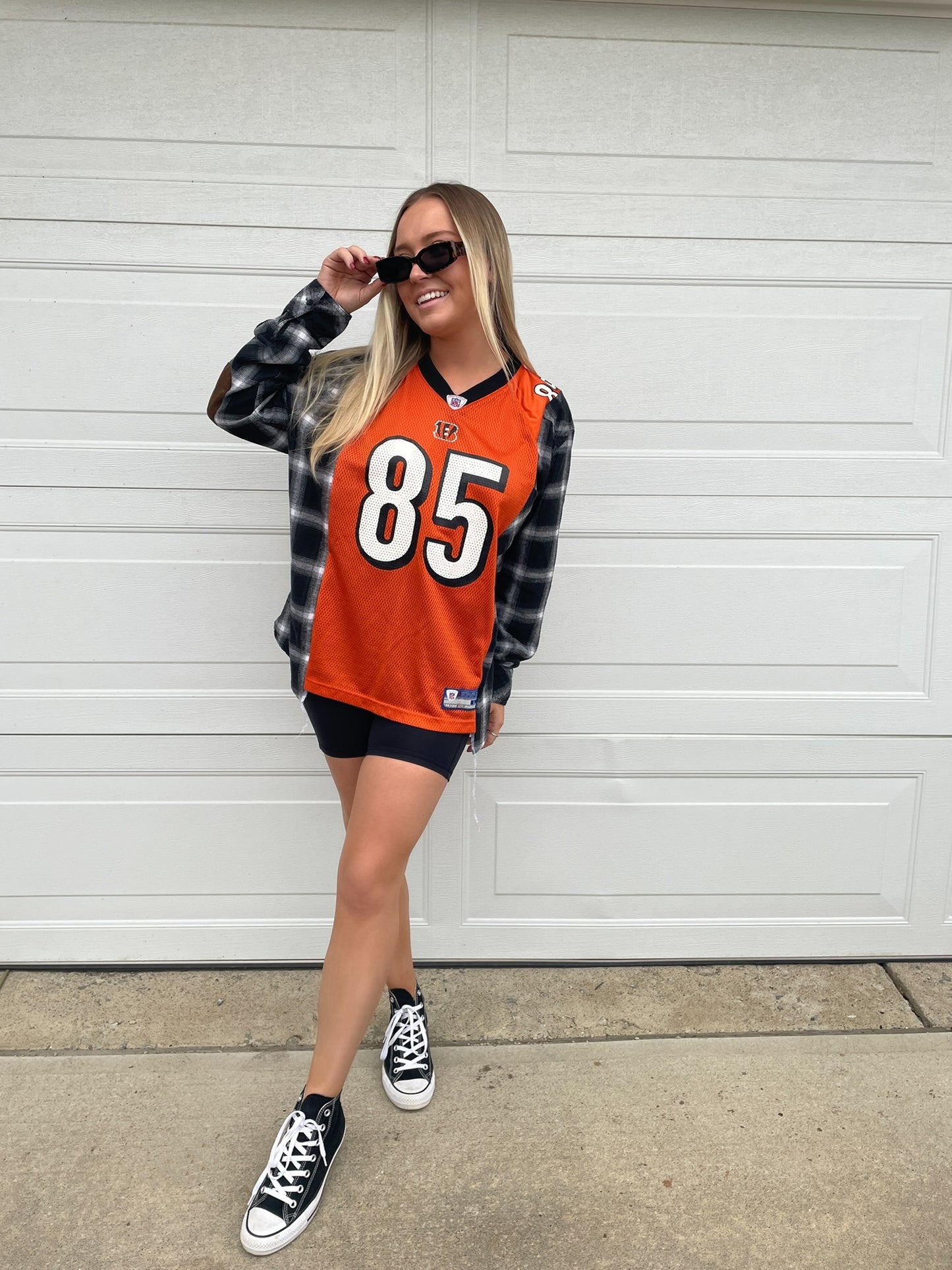 #85 JOHNSON BENGALS JERSEY X FLANNEL