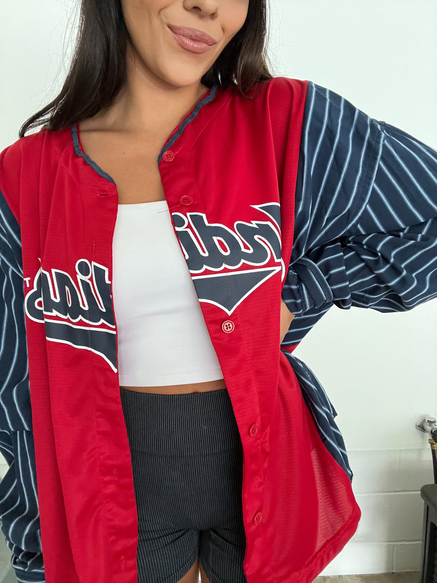 NAVY STRIPED JERSEY