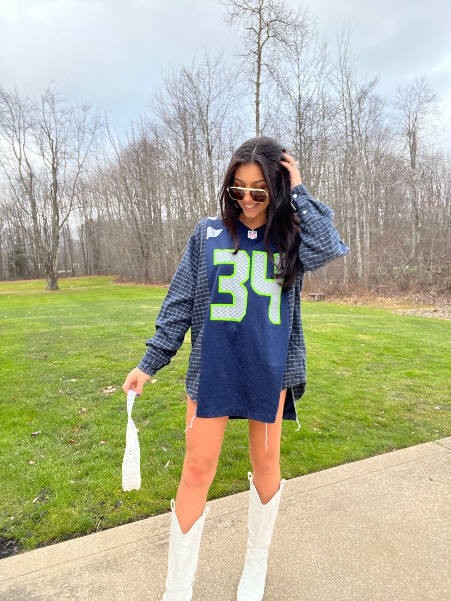 #34 RAWLS SEAHAWKS JERSEY X FLANNEL