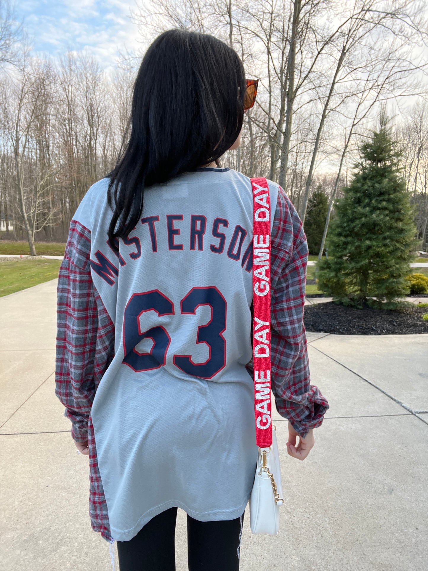 CLEVELAND BASEBALL MASTERSON JERSEY X FLANNEL