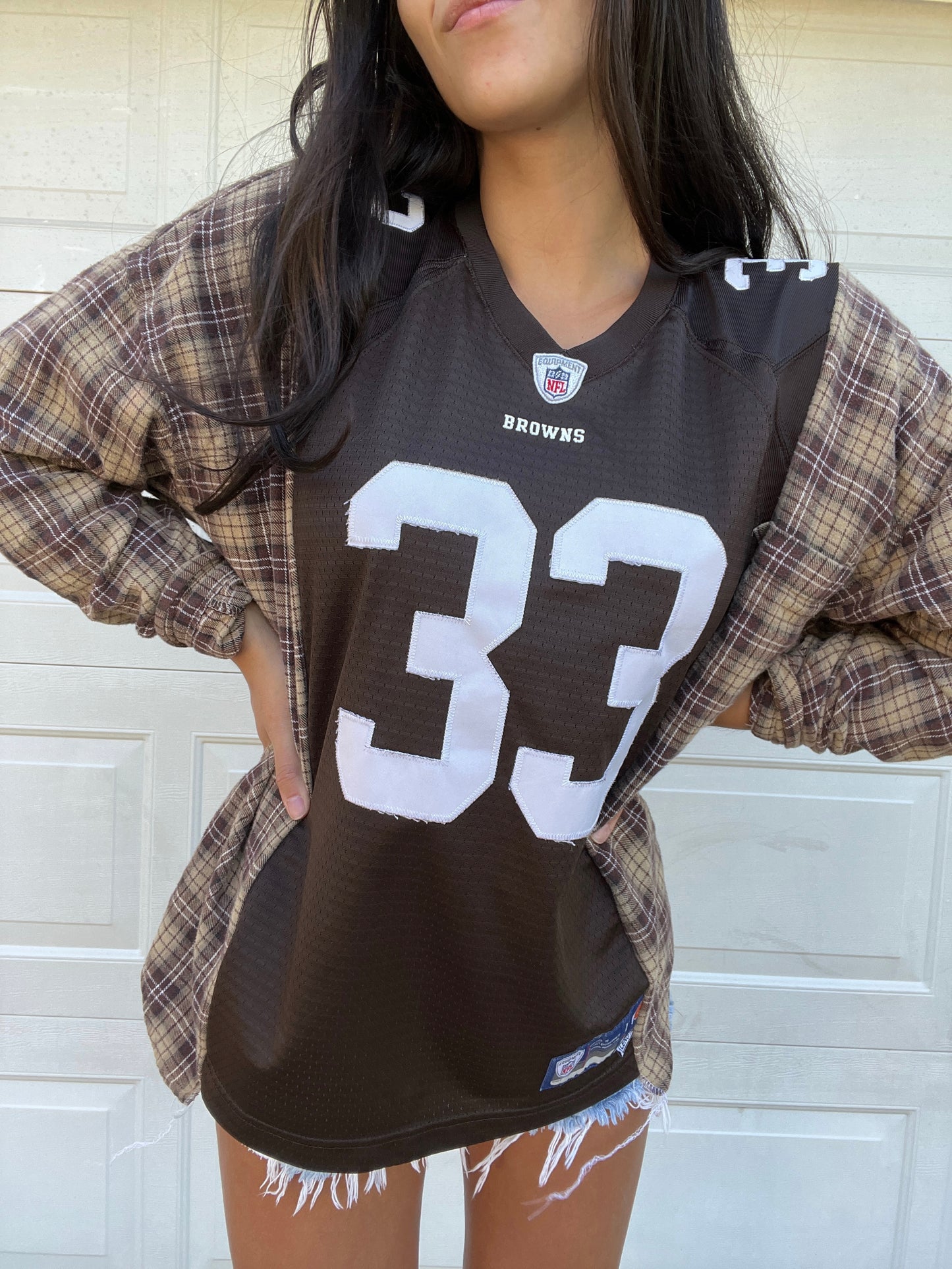 CLEVELAND FOOTBALL JERSEY X FLANNEL