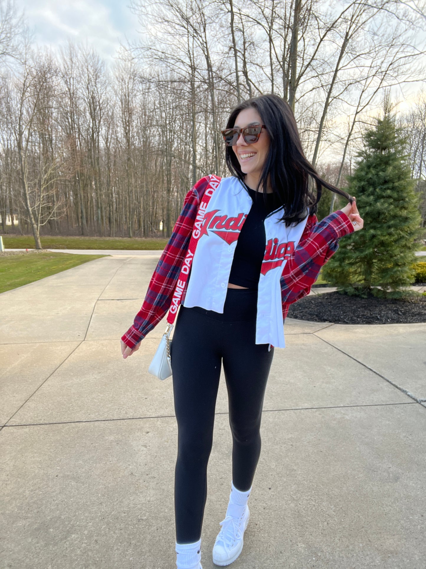 CLEVELAND BASEBALL REYES CROPPED JERSEY X FLANNEL