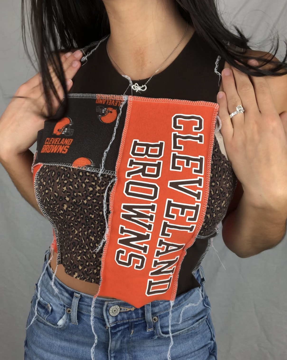 BROWNS CHEETAH PATCHWORK TANK