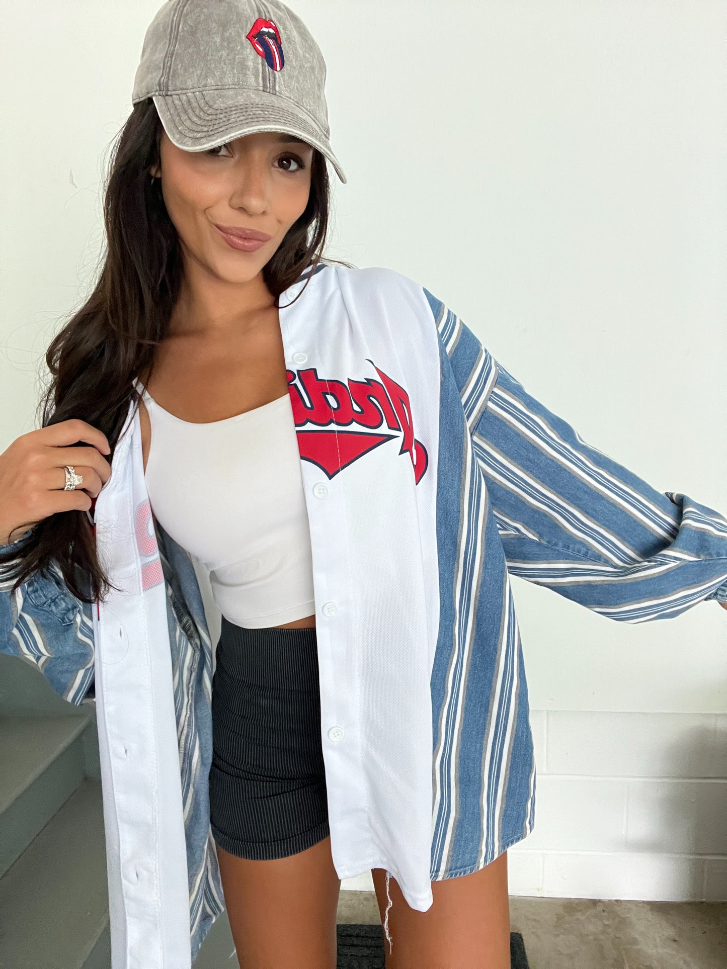 LINDOR JERSEY STRIPED DENIM SLEEVES