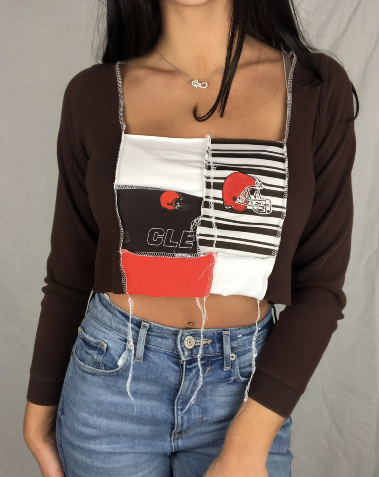 PATCHWORK LONG SLEEVE TOP