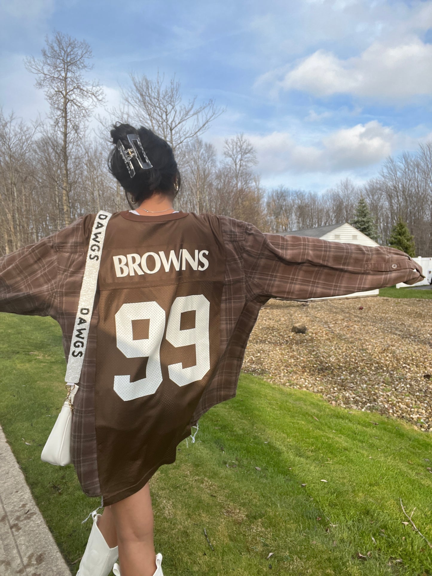 #99 BROWNS JERSEY X FLANNEL